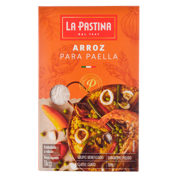 Arroz para Paella La Pastina Caixa 1kg
