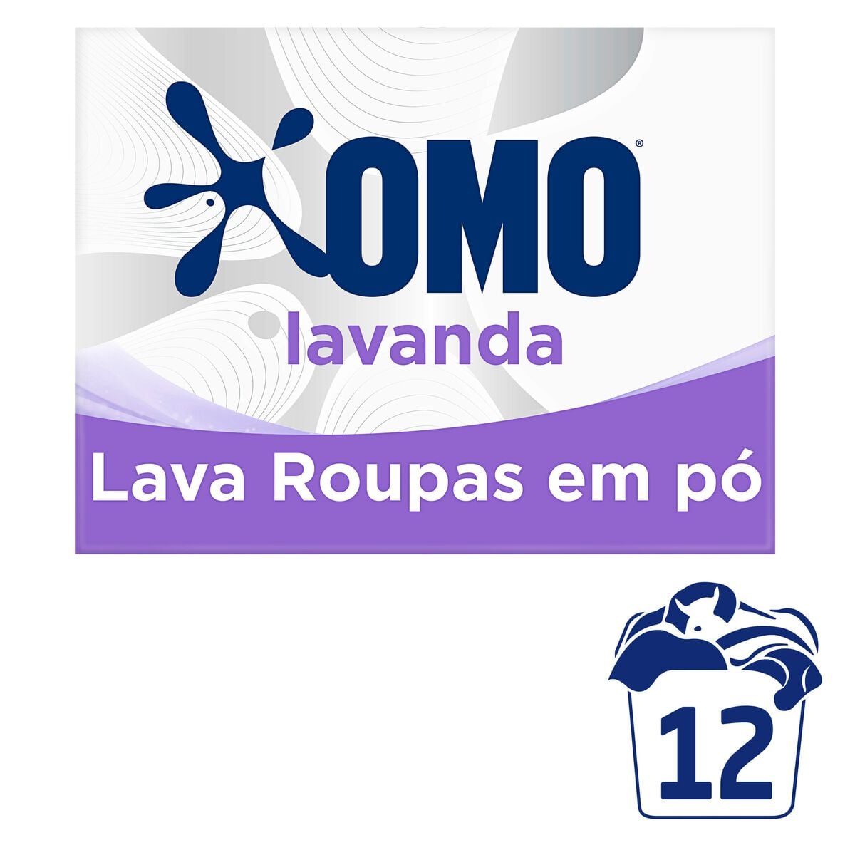 Sab&atilde;o em P&oacute; Lava Roupas Lavanda Omo Caixa 800g&nbsp;