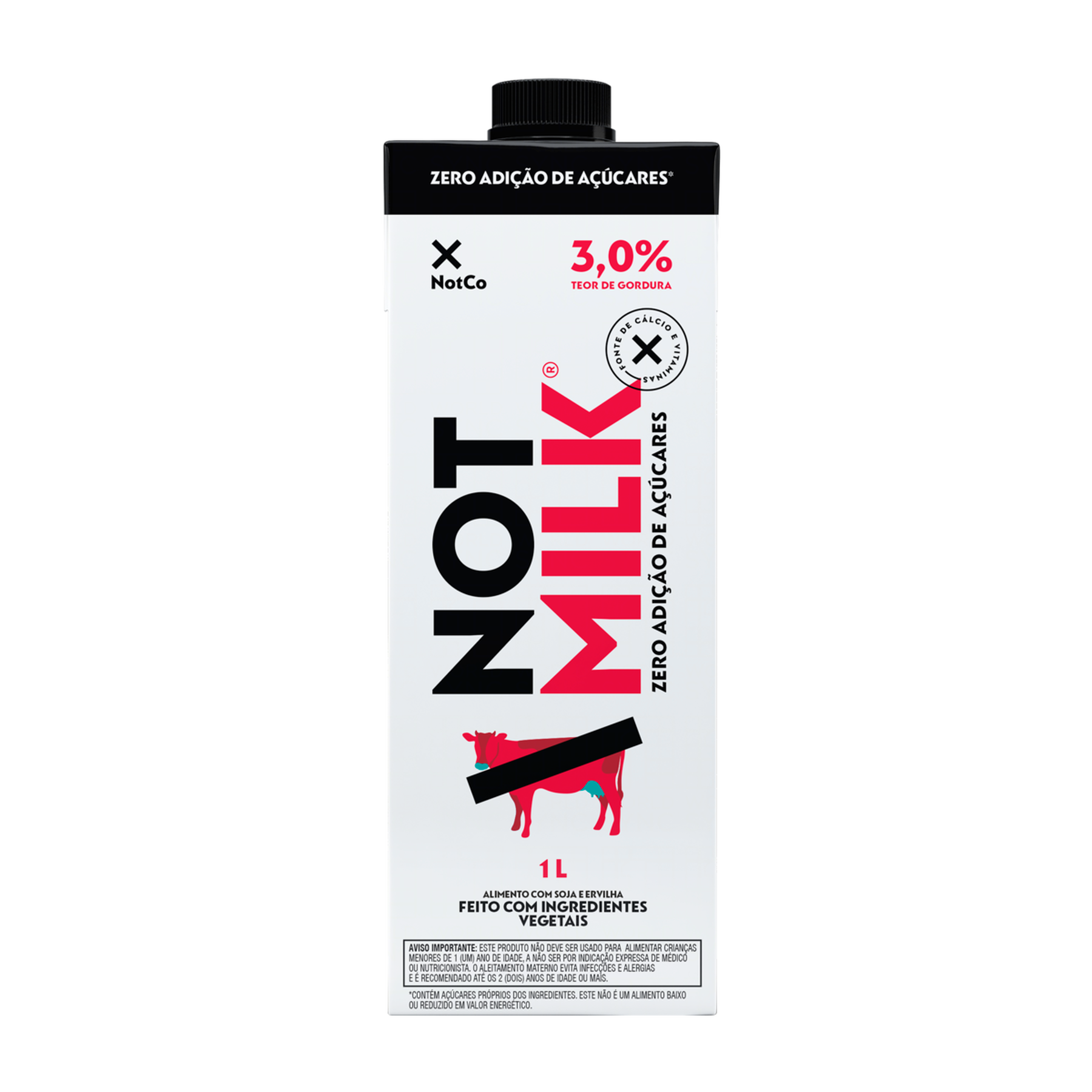 Bebida Vegetal Zero Adição de Açúcares Not Milk NotCo Caixa 1l