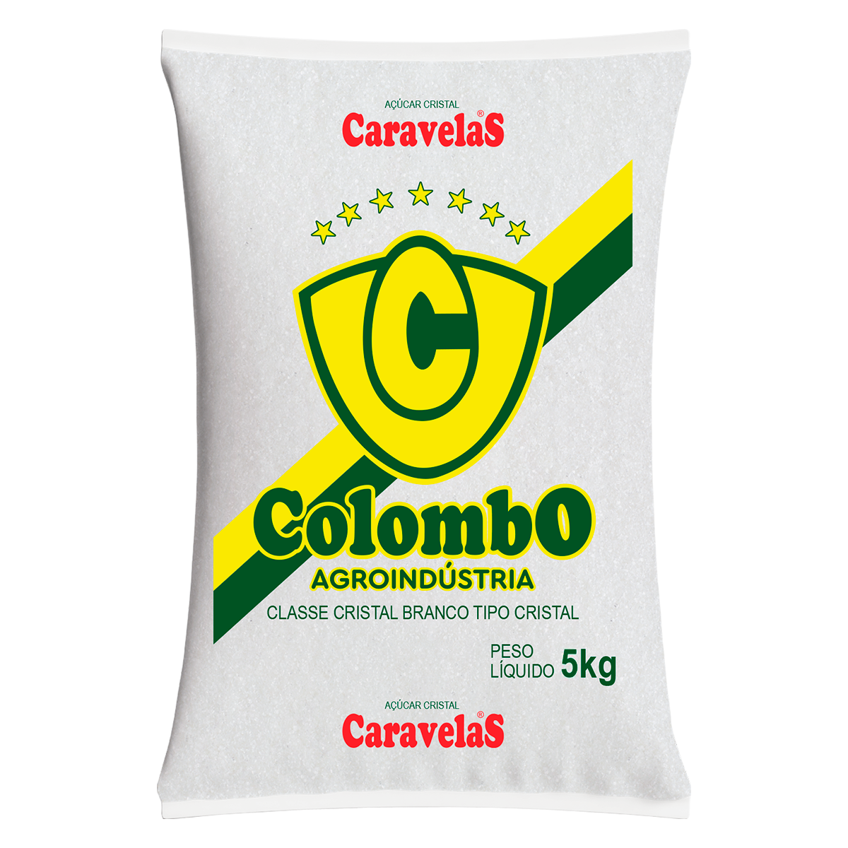 A&ccedil;&uacute;car Cristal Colombo Caravelas Pacote 5kg