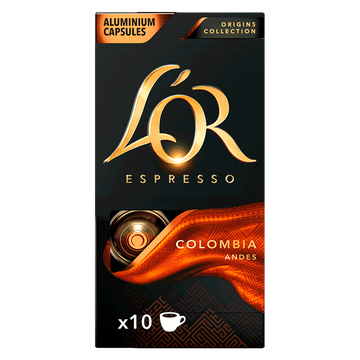 Café Espresso em Cápsula Colombia L'or Caixa 52g C/10 Unidades
