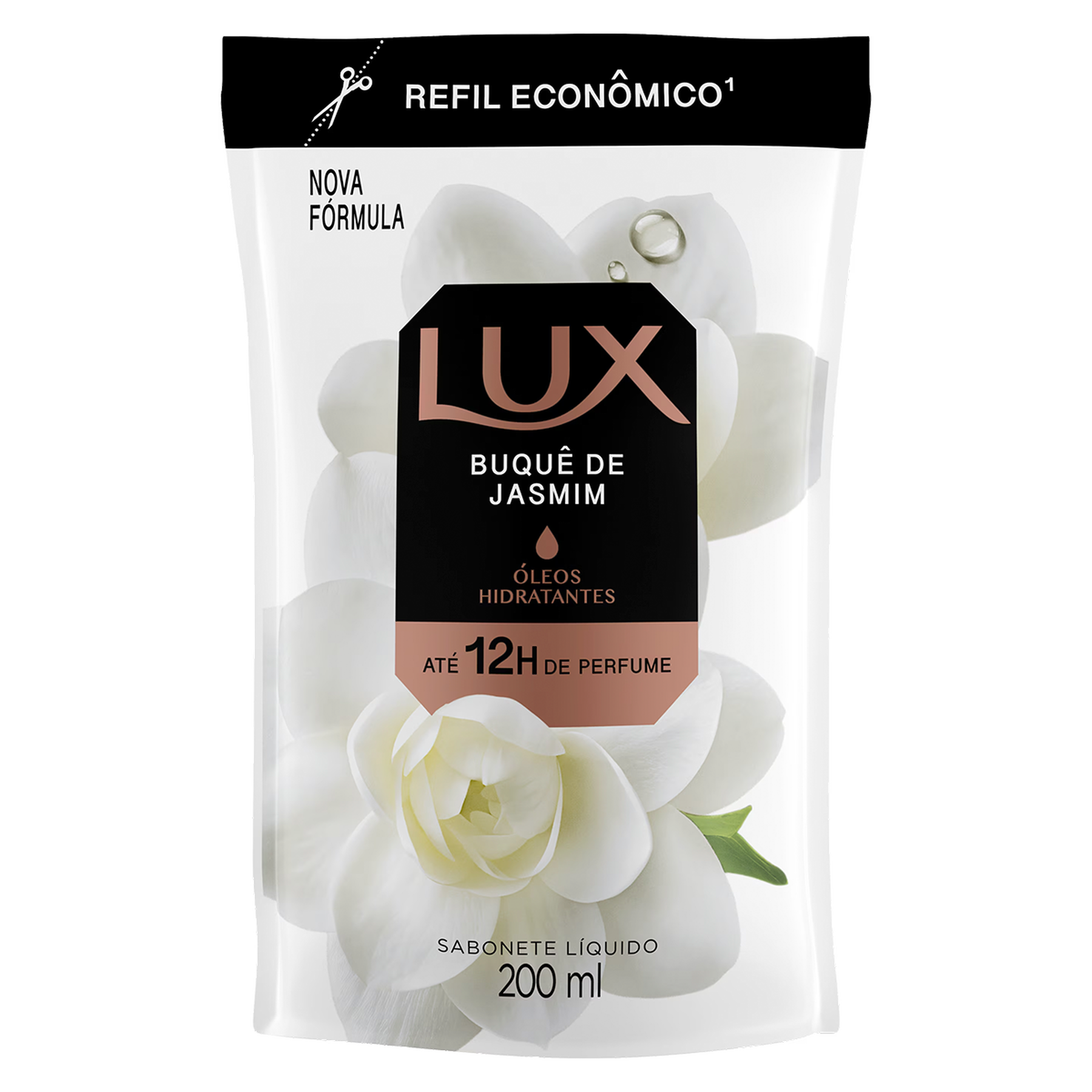 Sabonete L&iacute;quido Buqu&ecirc; de Jasmim Lux Botanicals Sach&ecirc; 200ml