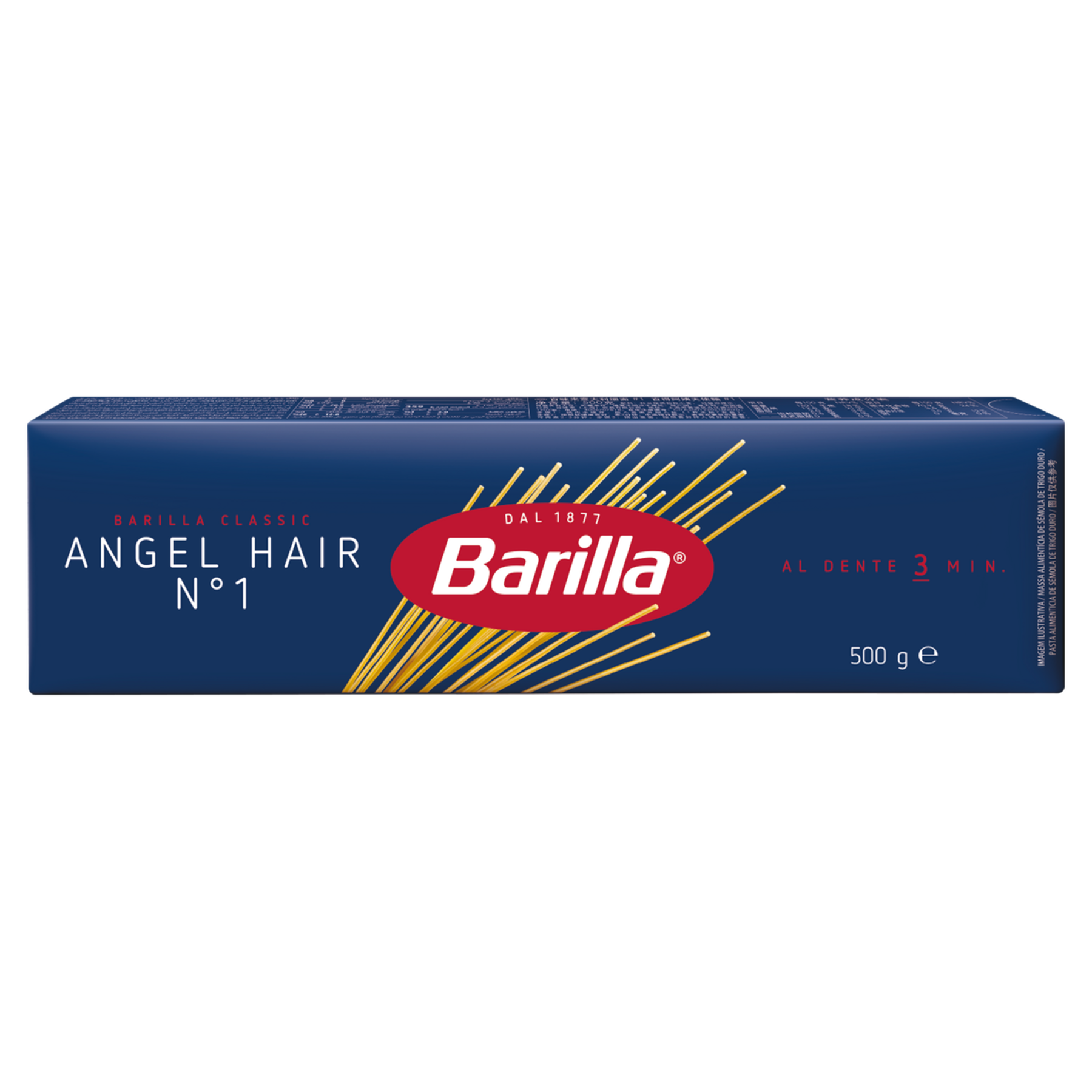 Macarrão de Sêmola de Trigo Duro Angel Hair 1 Barilla Classic Caixa 500g