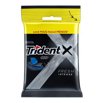 Goma de Mascar Fresh Intense Trident X Pacote 32g