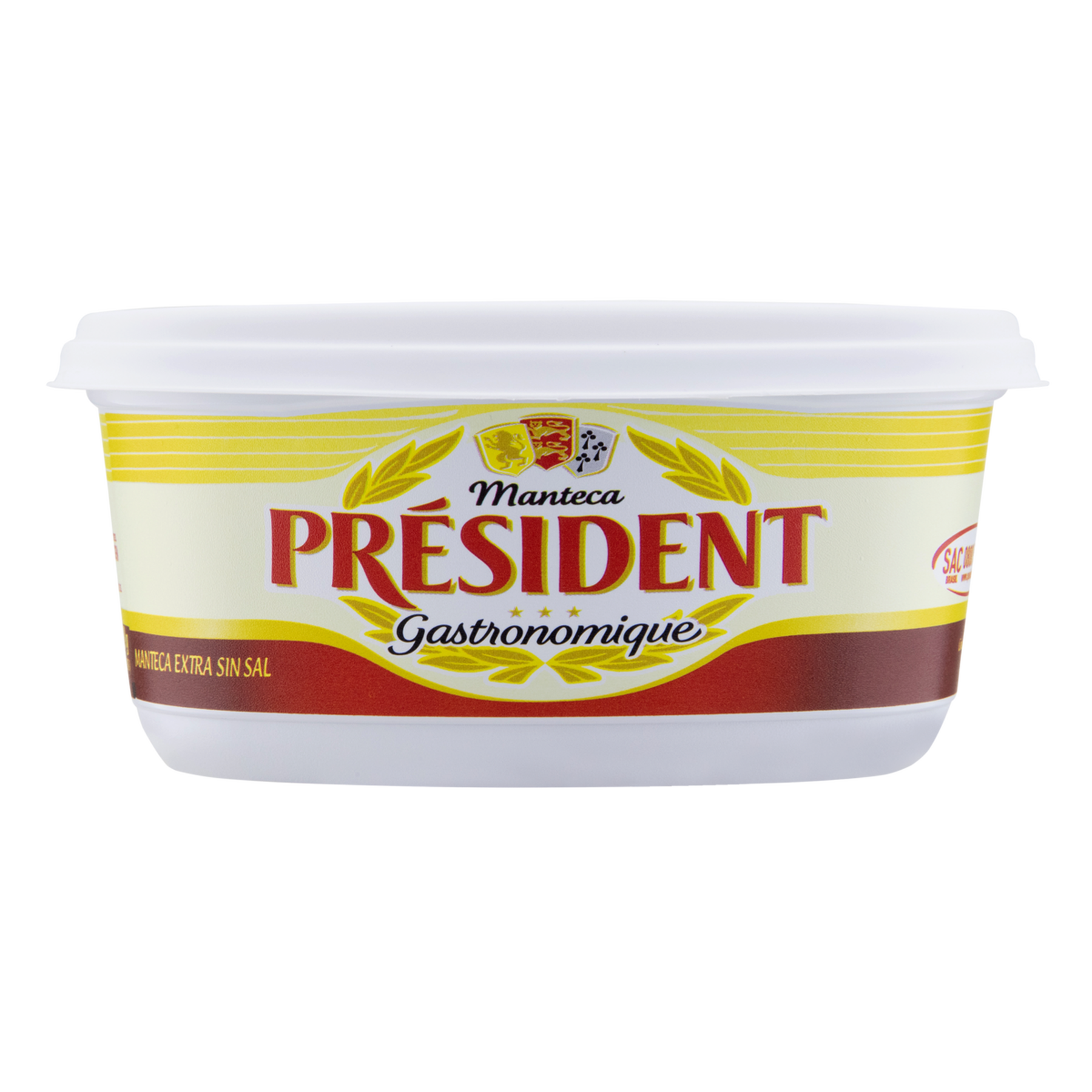 Manteiga Extra sem Sal Pr&eacute;sident Gastronomique Pote 200g