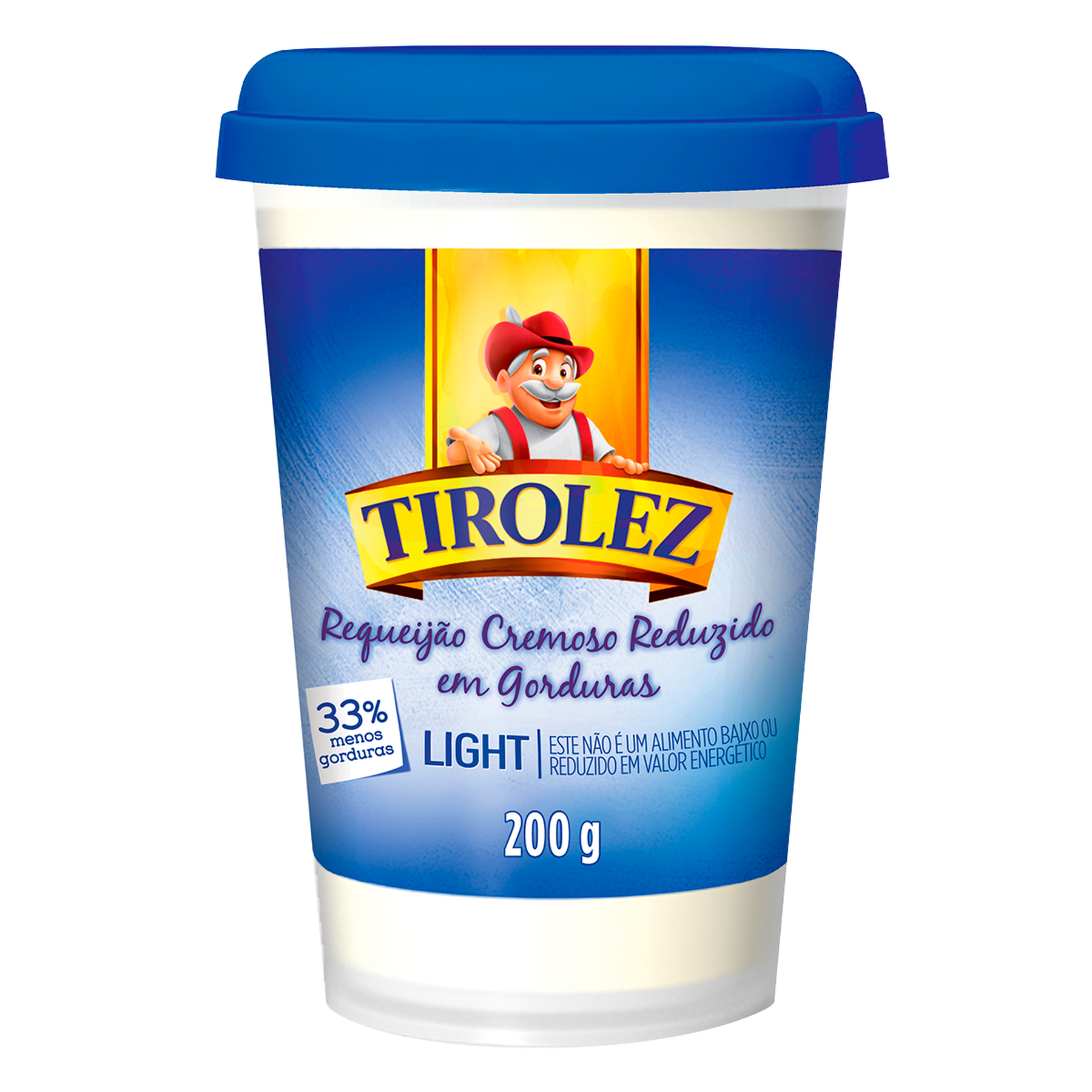 Requeijão Cremoso Light Tirolez Copo 200g