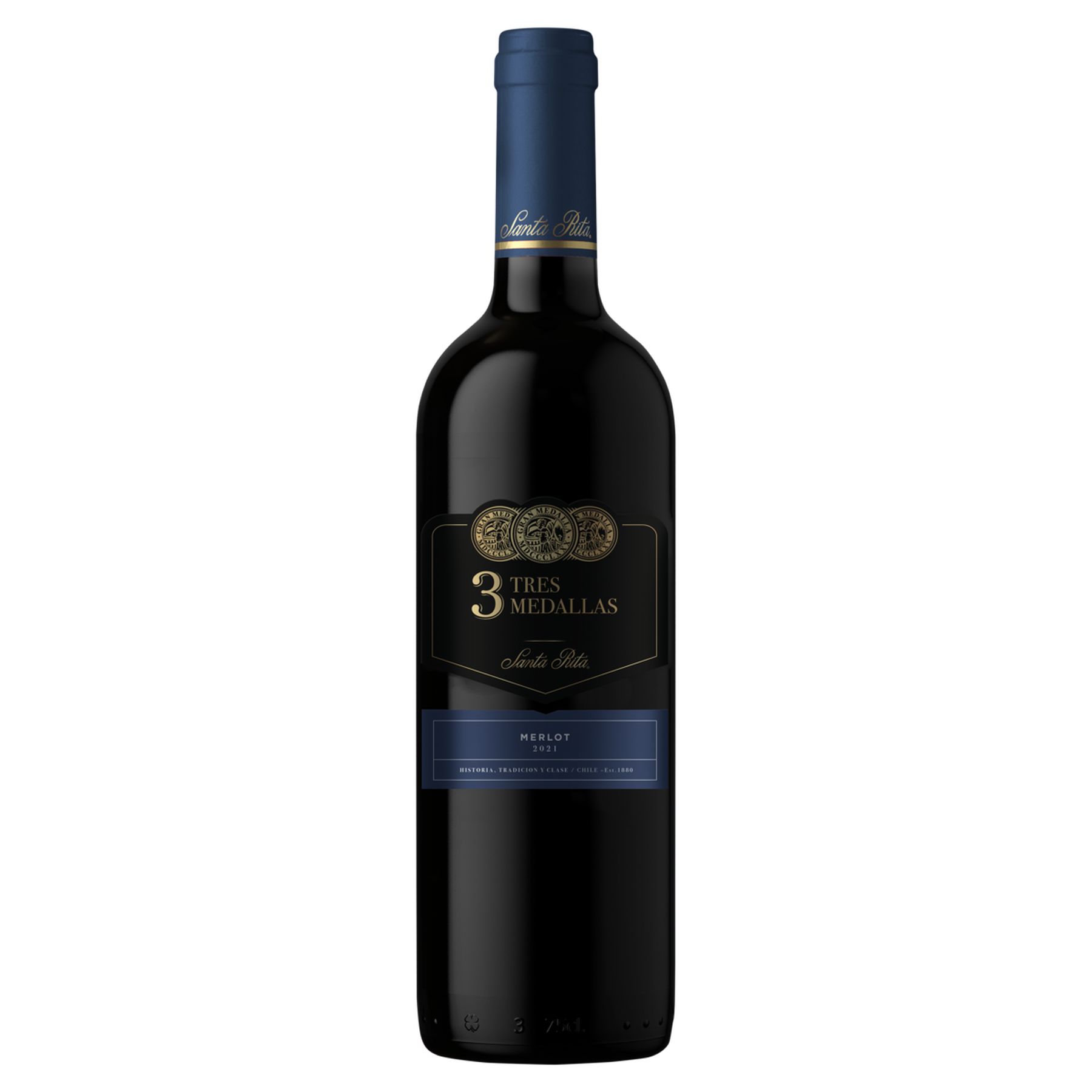 Vinho Tinto Merlot 3 Tres Medallas Garrafa 750ml