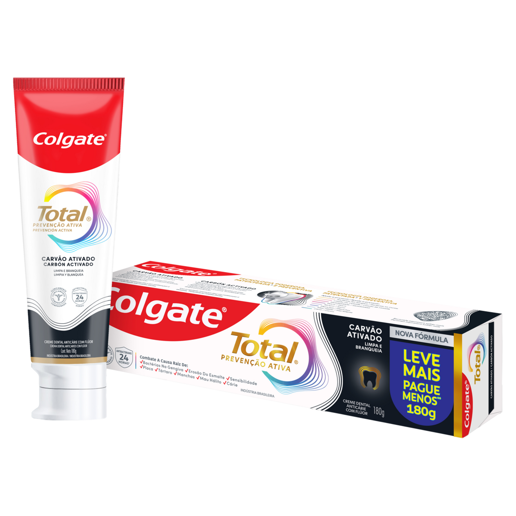 Creme Dental Carv&atilde;o Ativado Total Colgate 180g&nbsp;