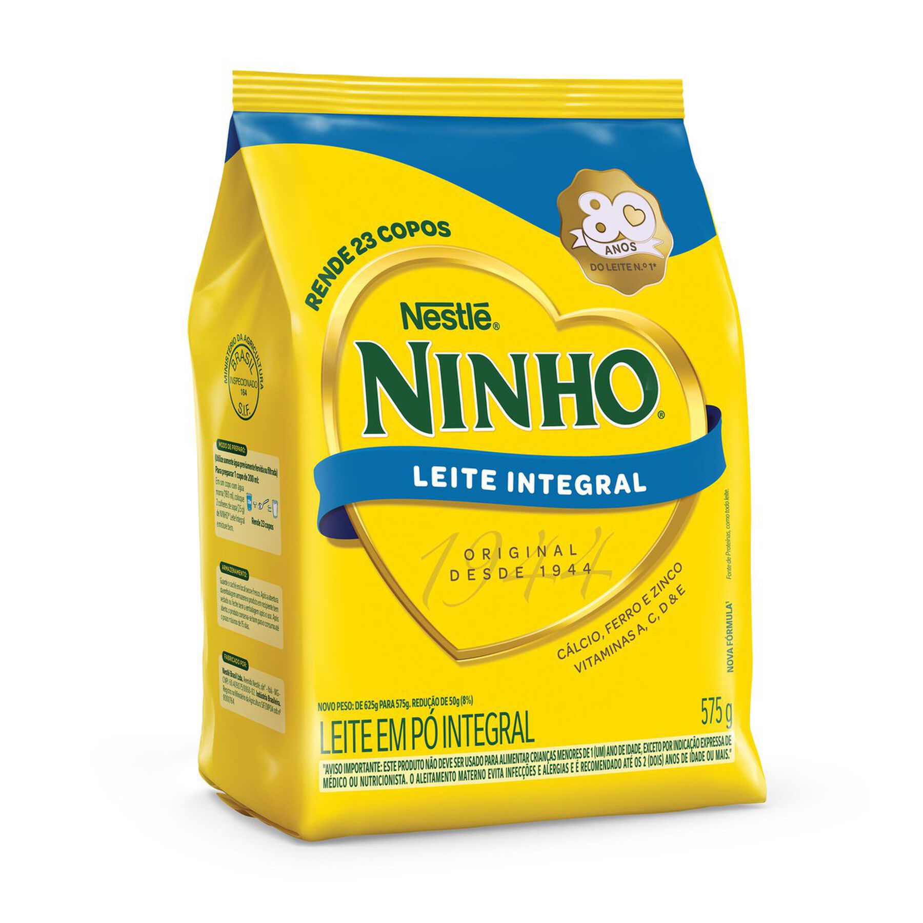 Leite em Pó Ninho Integral Sachê 575g