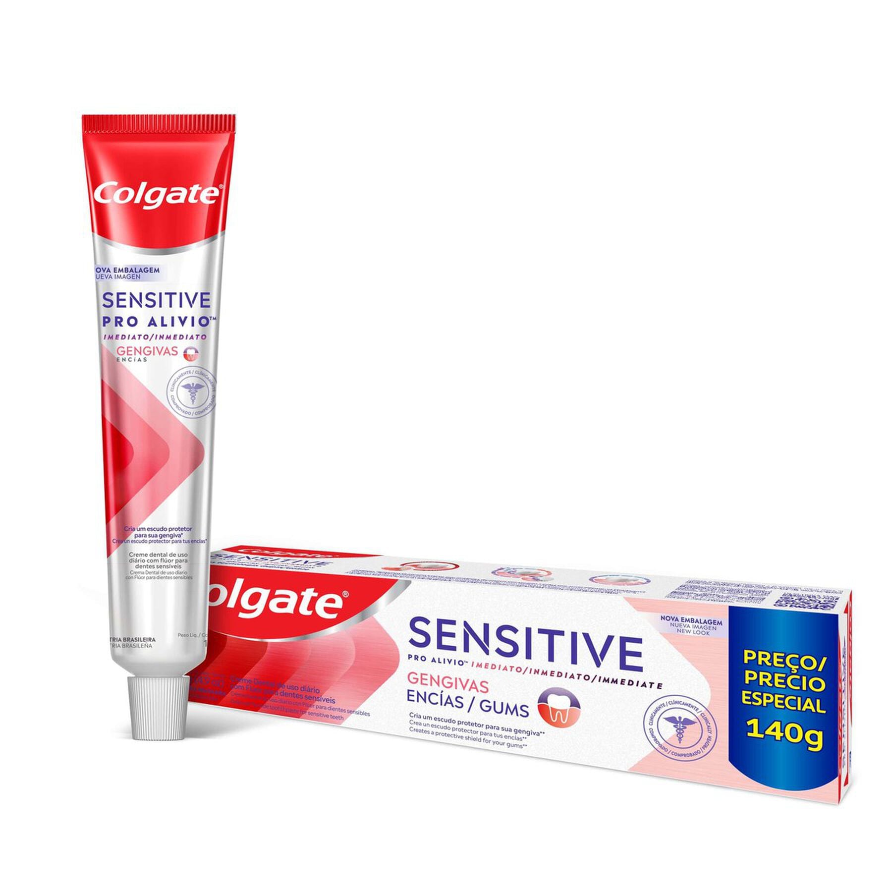 Creme Dental para Sensibilidade Colgate Sensitive Pro Al&iacute;vio Imediato Gengiva 140g&nbsp;