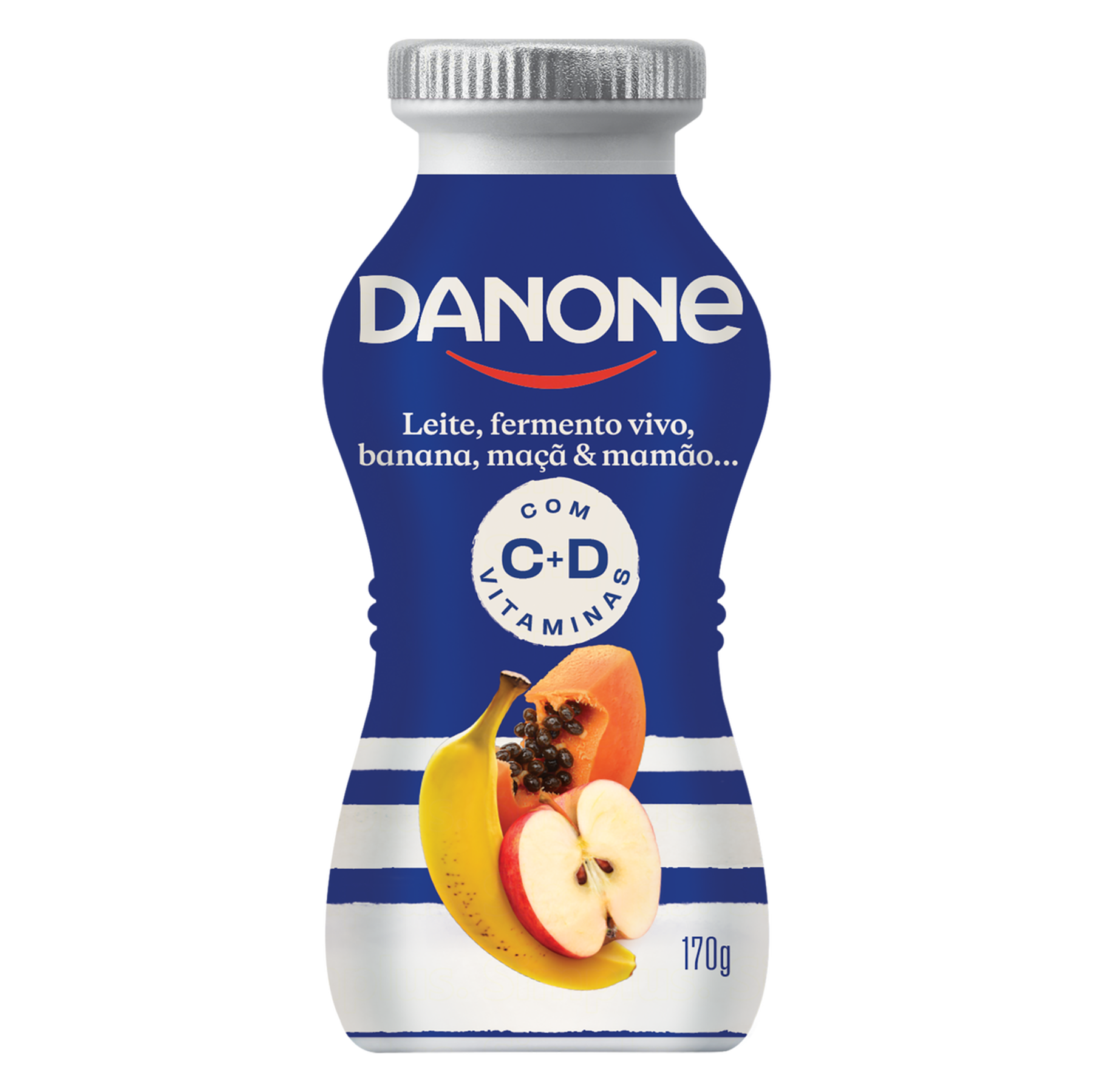 Iogurte Integral Vitamina de Frutas Danone Frasco 170g