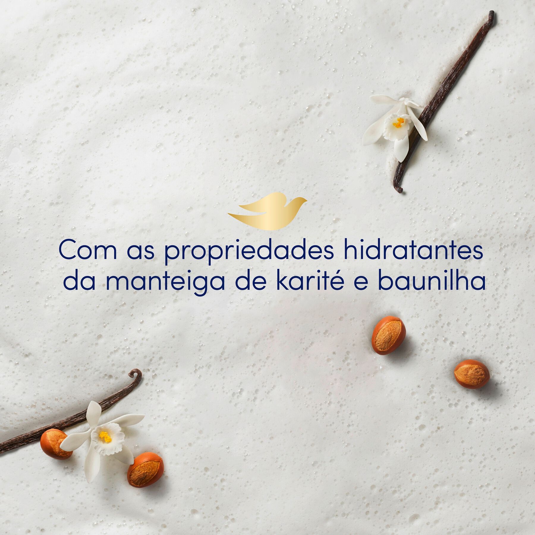 Sabonete em Barra Manteiga de Karit&eacute; e Baunilha Dove Envolt&oacute;rio 540g C/6 Unidades - Embalagem Leve Mais Pague Menos