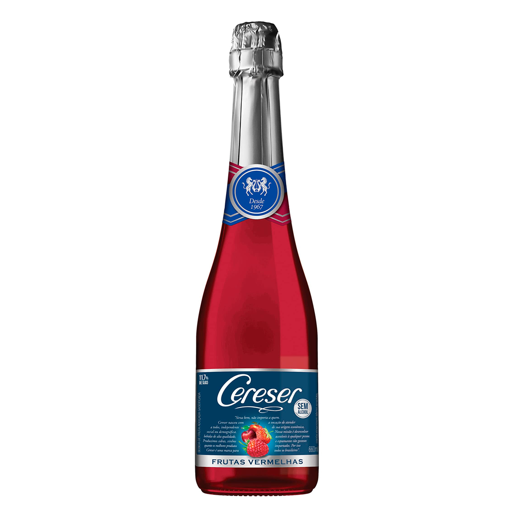 Filtrado Doce Frutas Vermelhas Sem &Aacute;lcool Cereser Garrafa 660ml