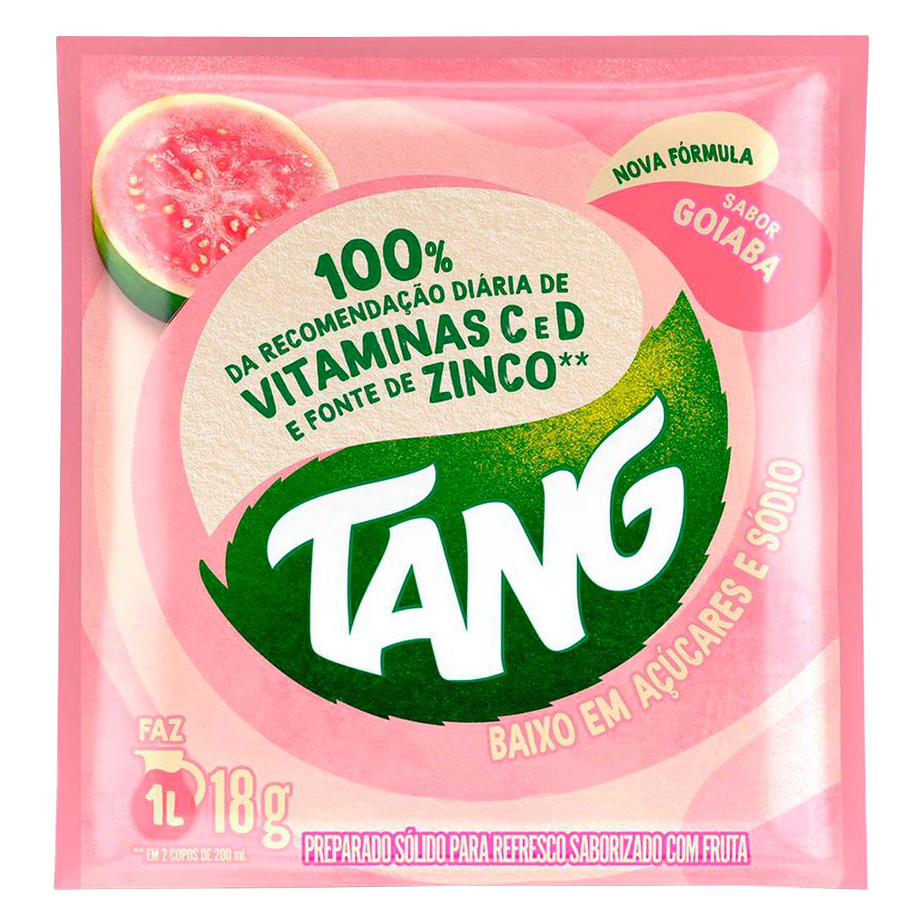 Refresco em P&oacute; Goiaba Tang Pacote 18g