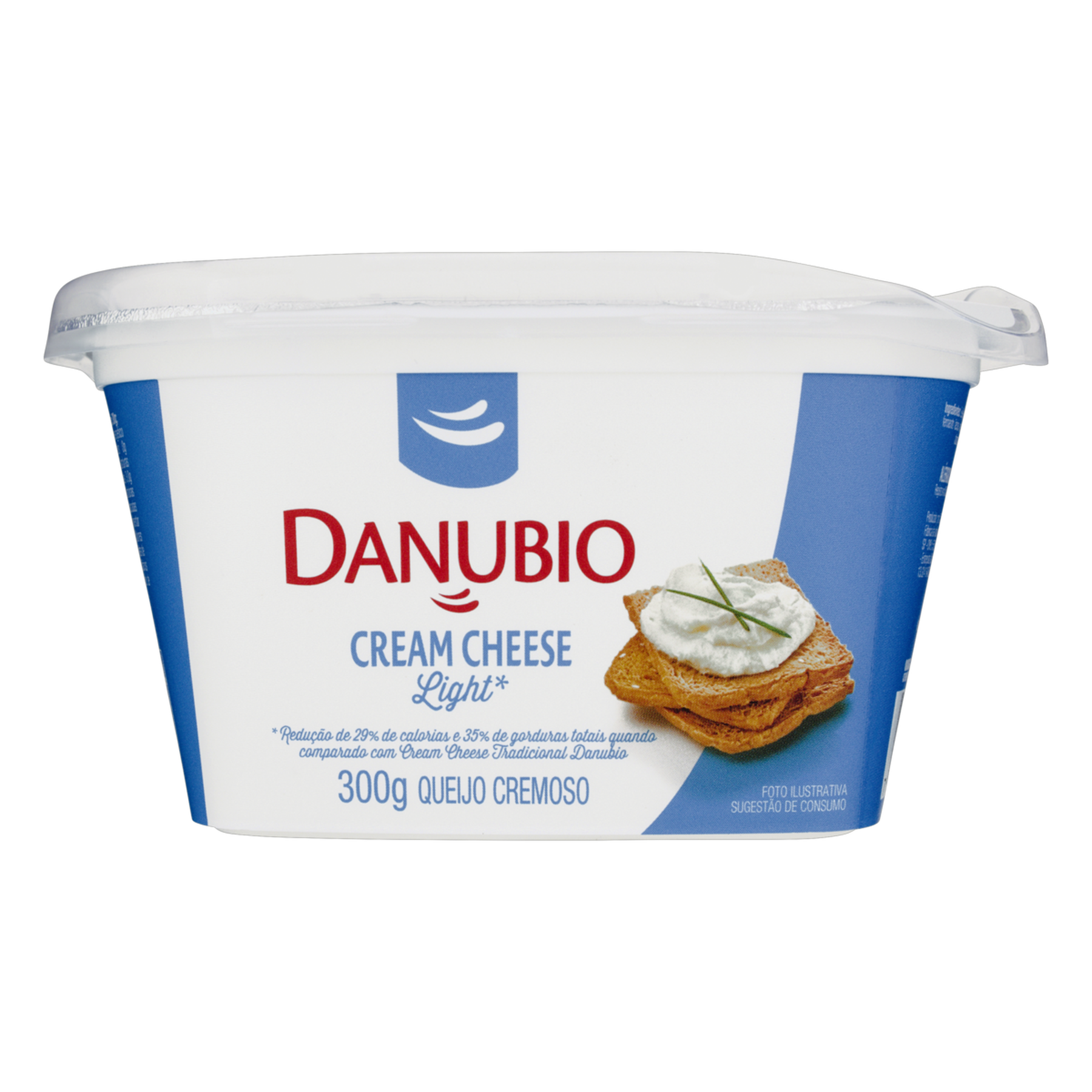 Queijo Cream Cheese Light Danubio Pote 300g