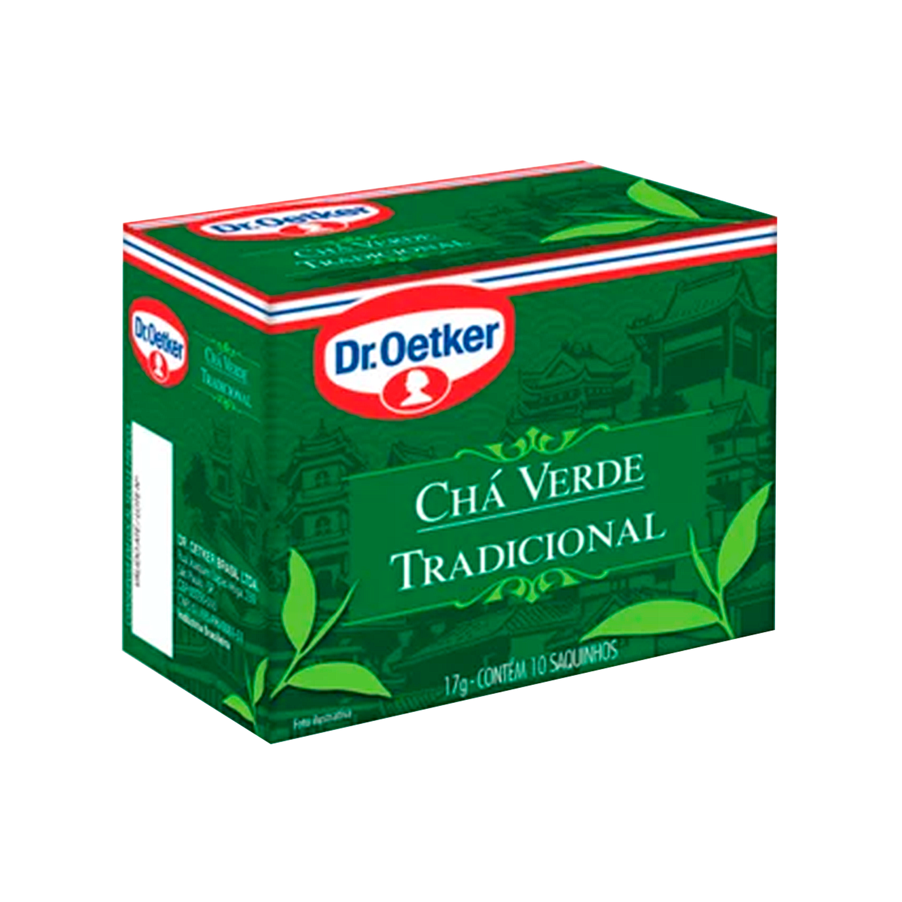 Ch&aacute; Verde Tradicional Dr. Oetker 17g C/10 Unidades