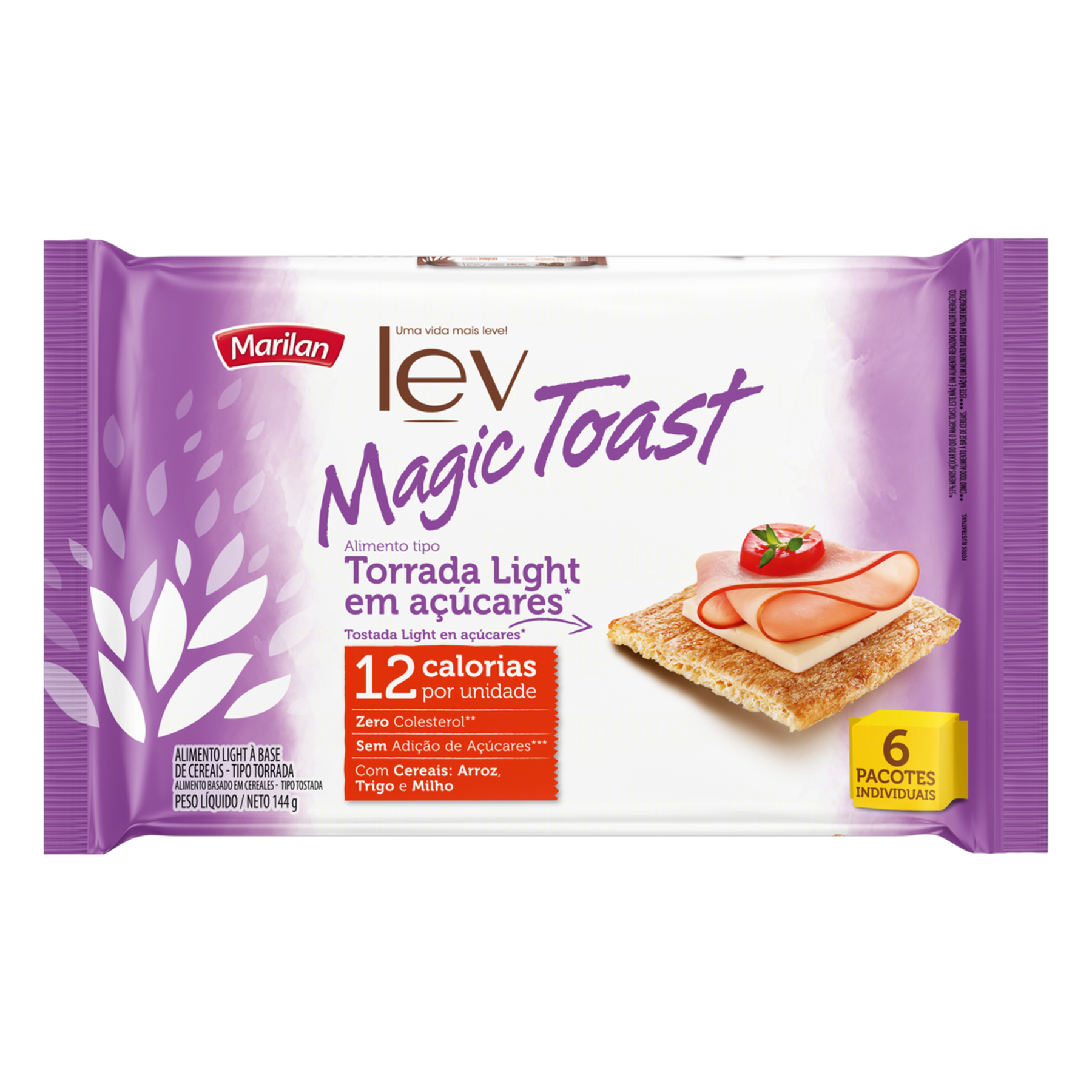 Torrada Light Marilan Lev Magic Toast Pacote 144g