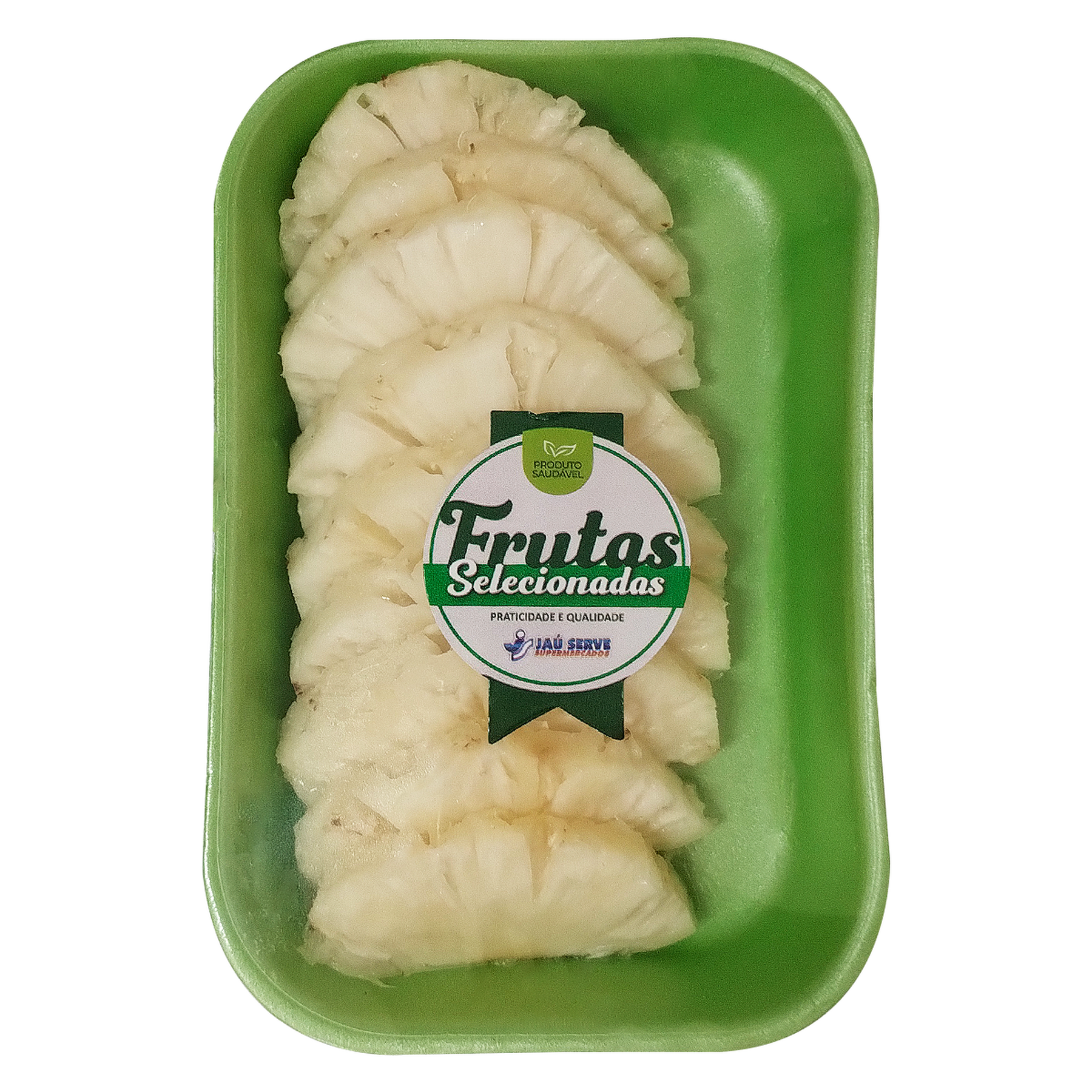 Abacaxi Fatiado Sem Casca Bandeja aprox. 350g