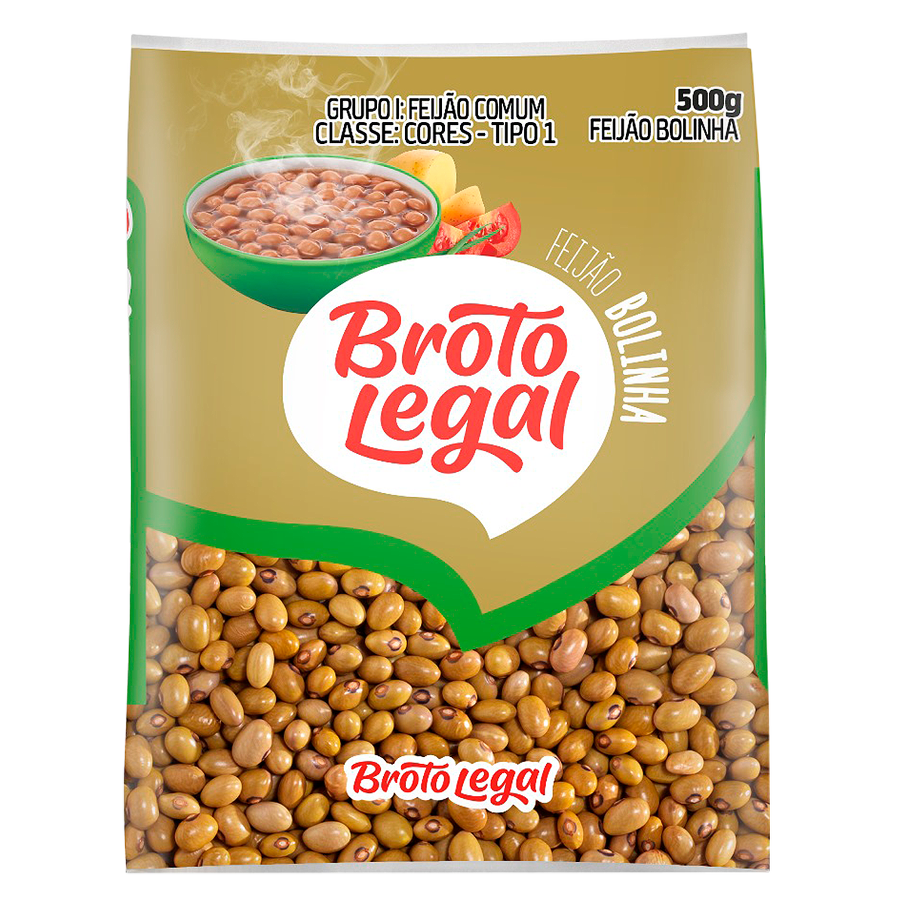Feij&atilde;o Bolinha Broto Legal Pacote 500g