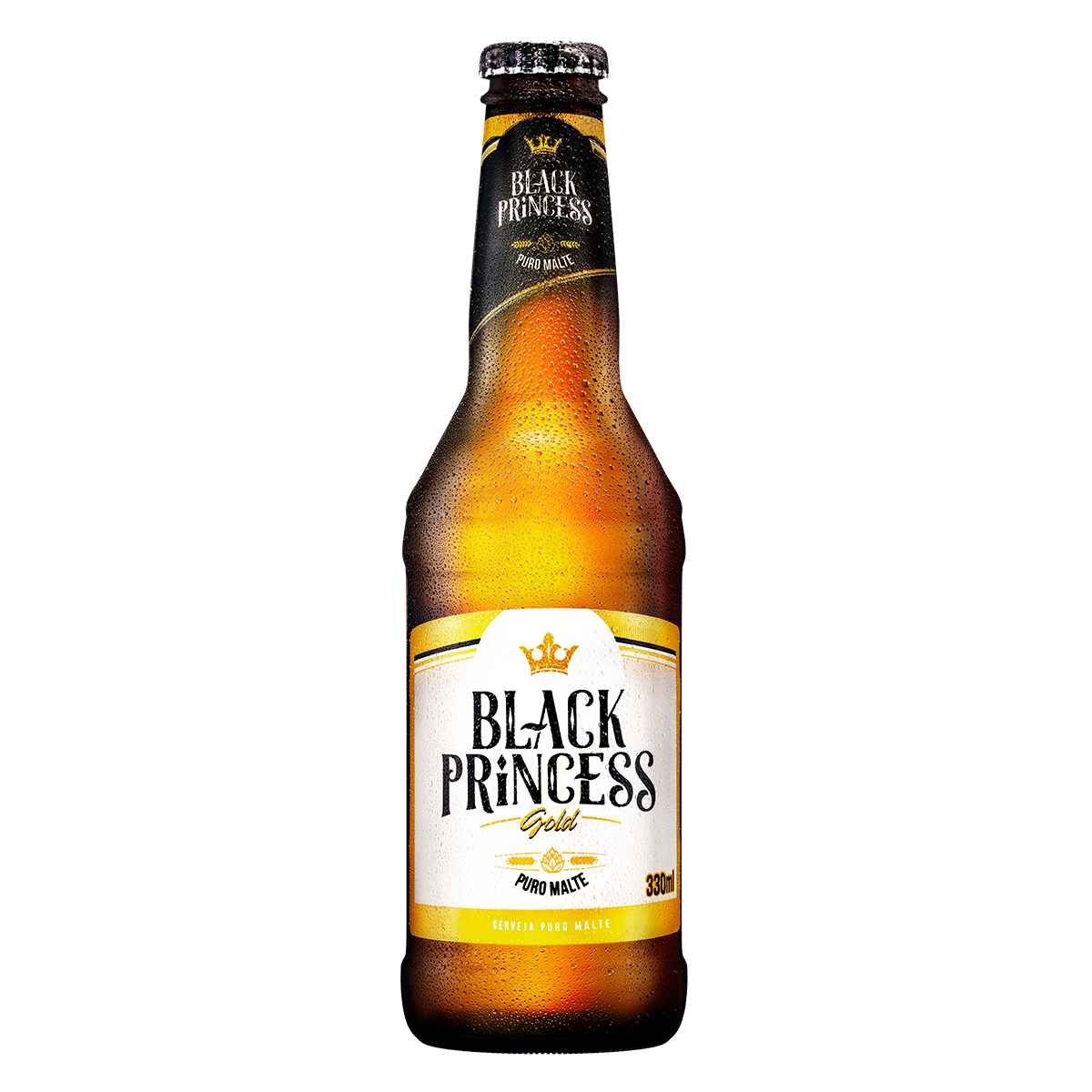 Cerveja Puro Malte Gold Black Princess Garrafa 330ml