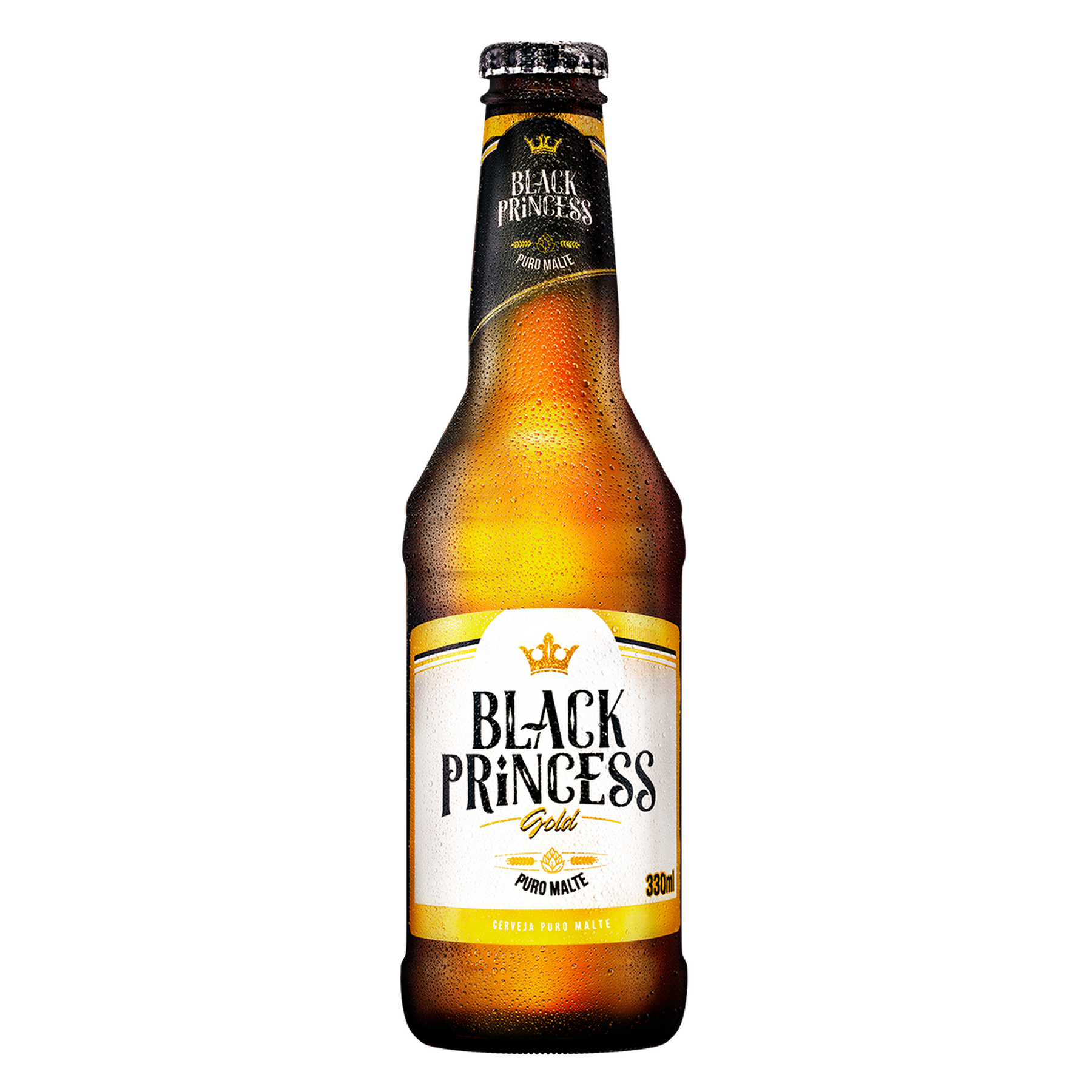 Cerveja Puro Malte Gold Black Princess Garrafa 330ml