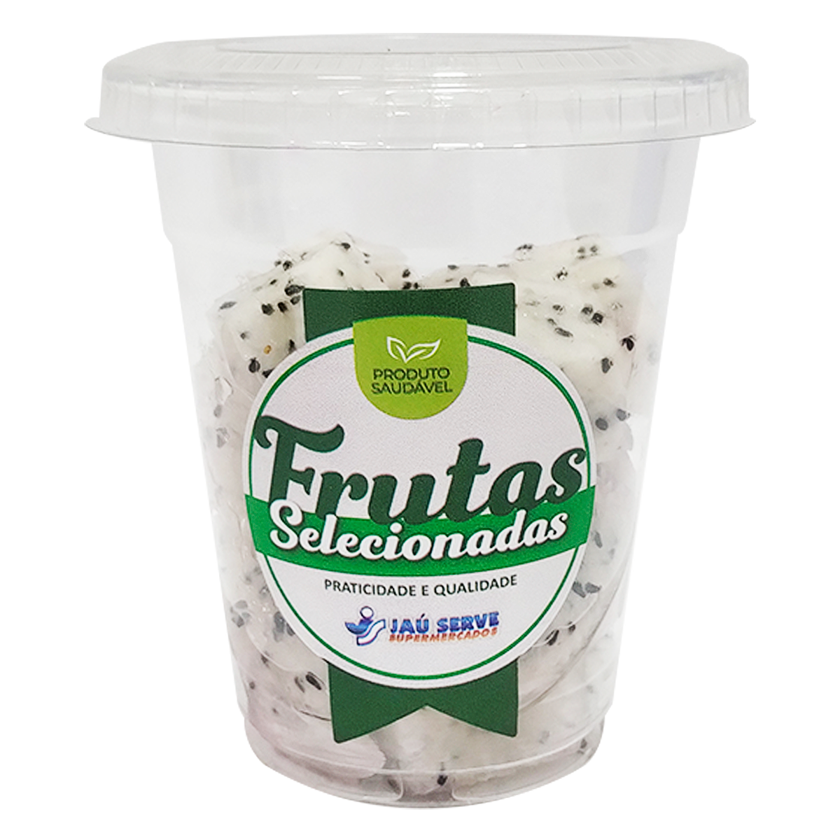 Pitaia Branca em Cubos Copo aprox. 200g