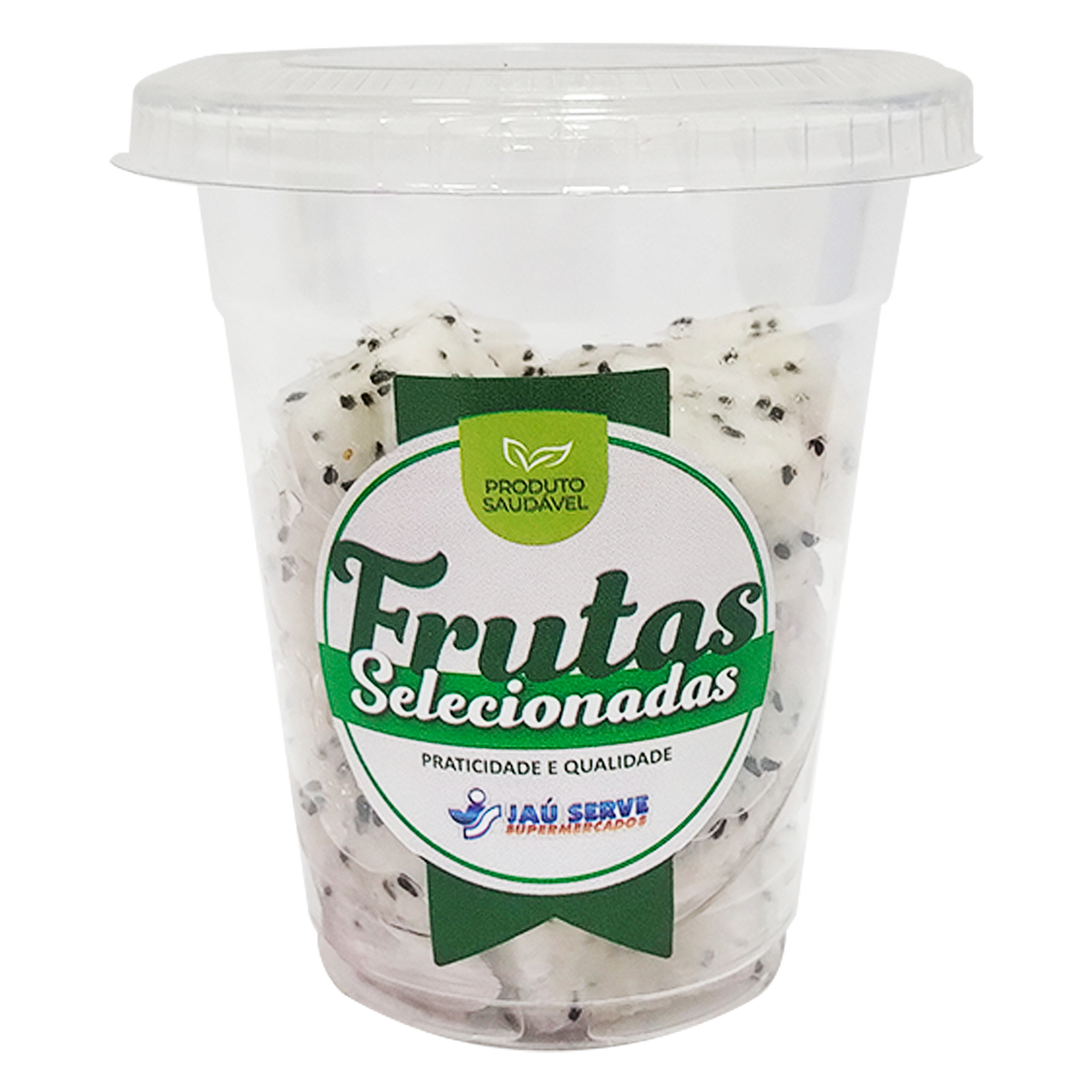 Pitaia Branca em Cubos Copo aprox. 200g