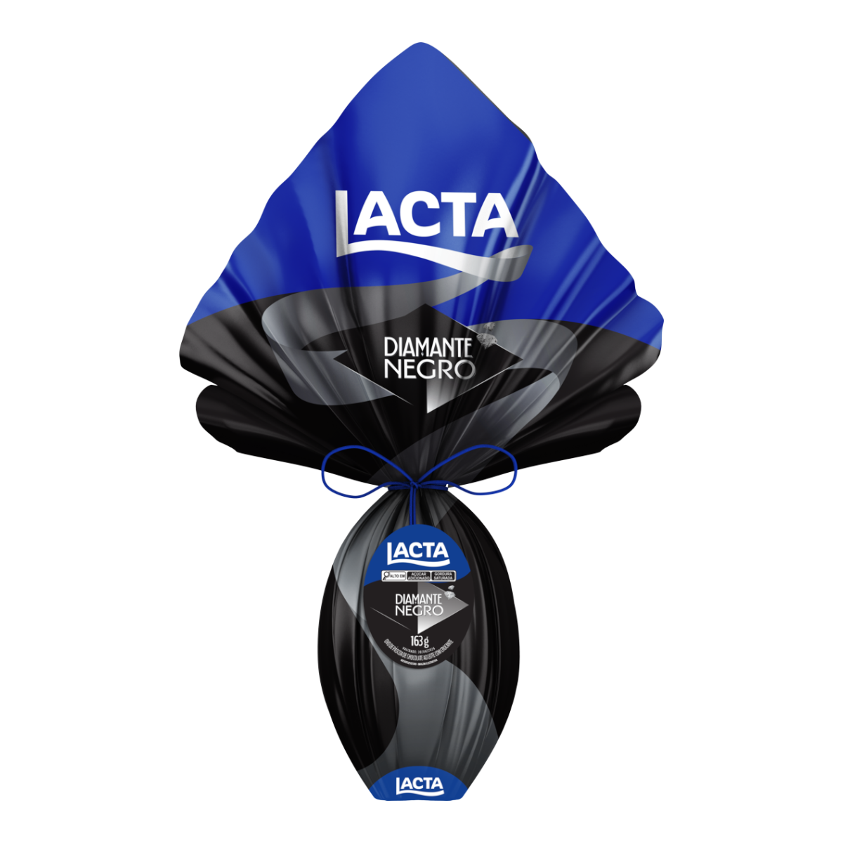 Ovo de P&aacute;scoa ao Leite Diamante Negro Lacta 163g
