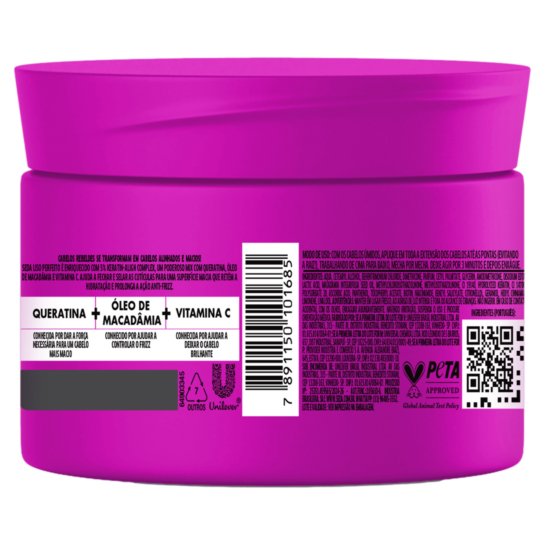Máscara de Tratamento Liso Perfeito Seda Pote 300g
