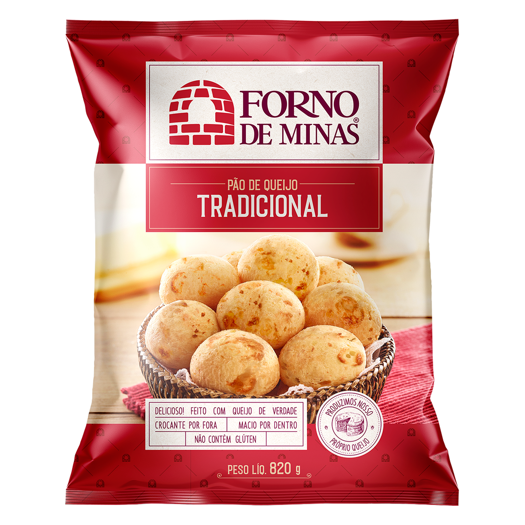 Pão de Queijo Tradicional Forno de Minas Pacote 820g