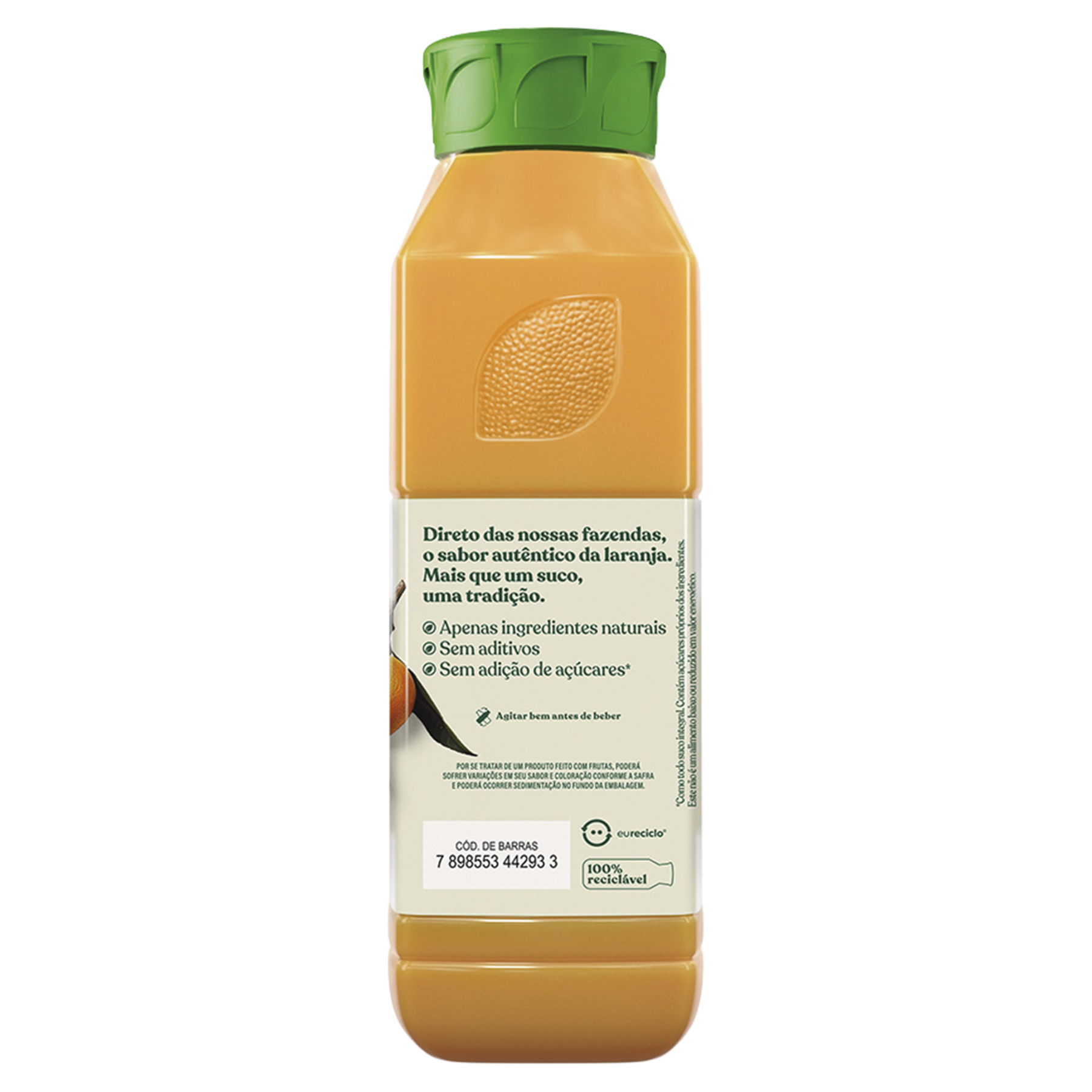 Suco Integral Laranja The Natural One Refrigerado Garrafa 900ml
