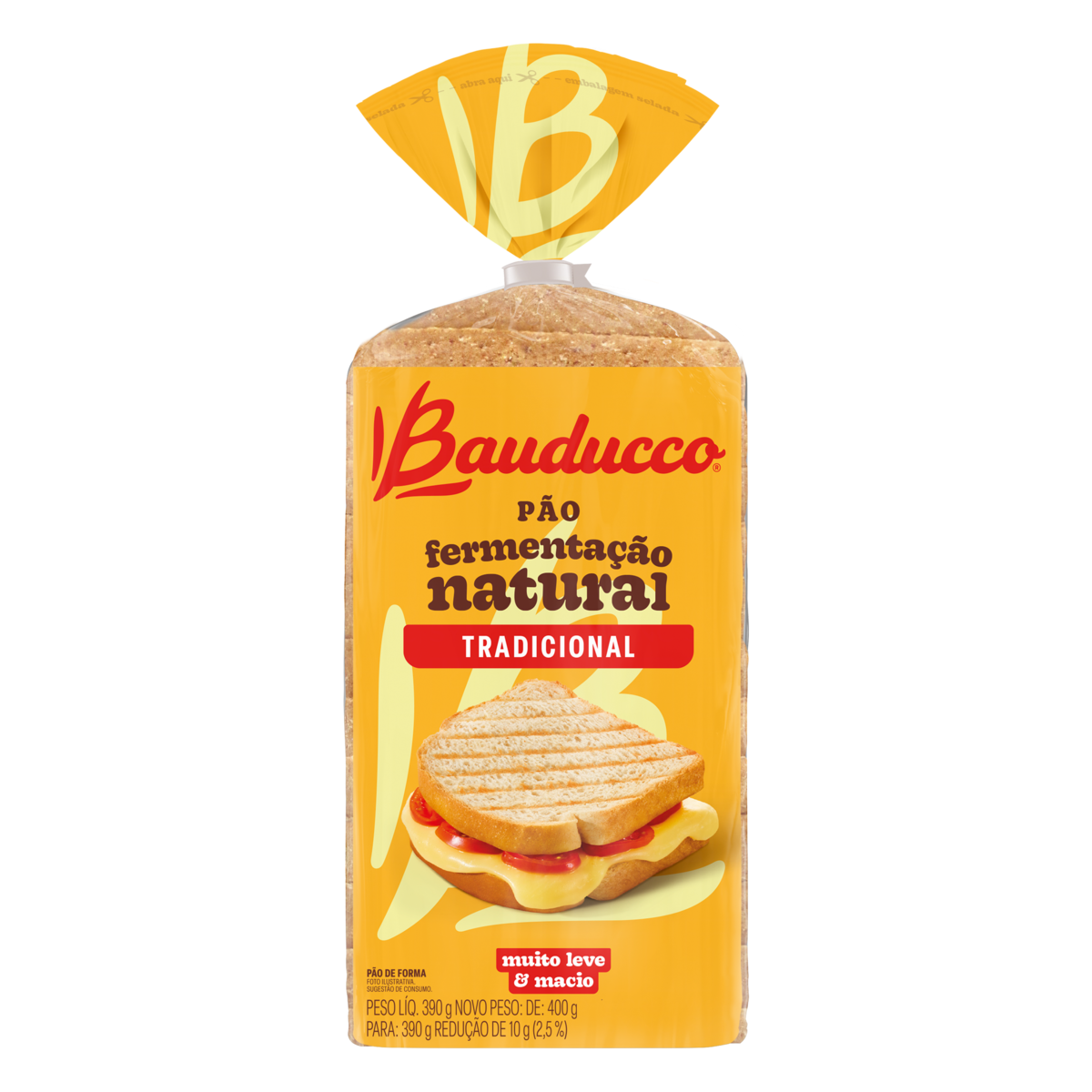 P&atilde;o de Forma Tradicional Bauducco Pacote 390g