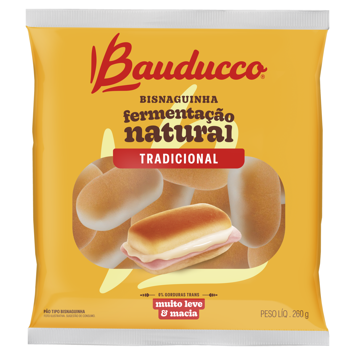 P&atilde;o Bisnaguinha Original Bauducco Pacote 260g