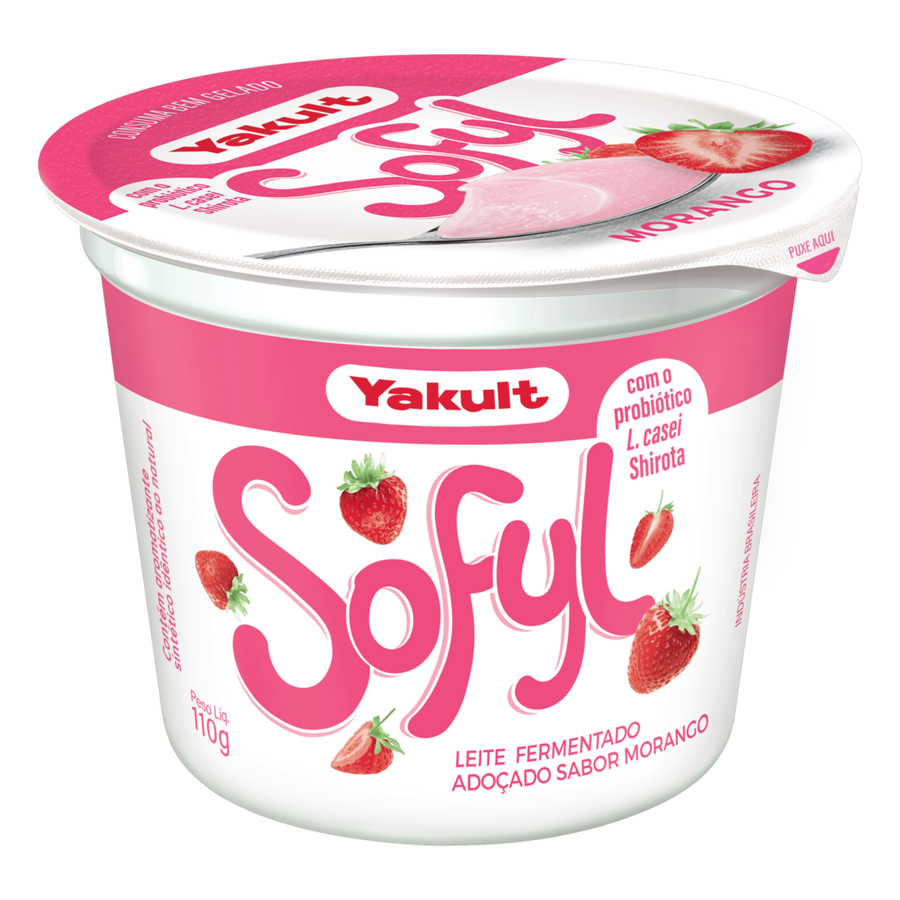 Leite Fermentado Morango Yakult Sofyl Pote 110g