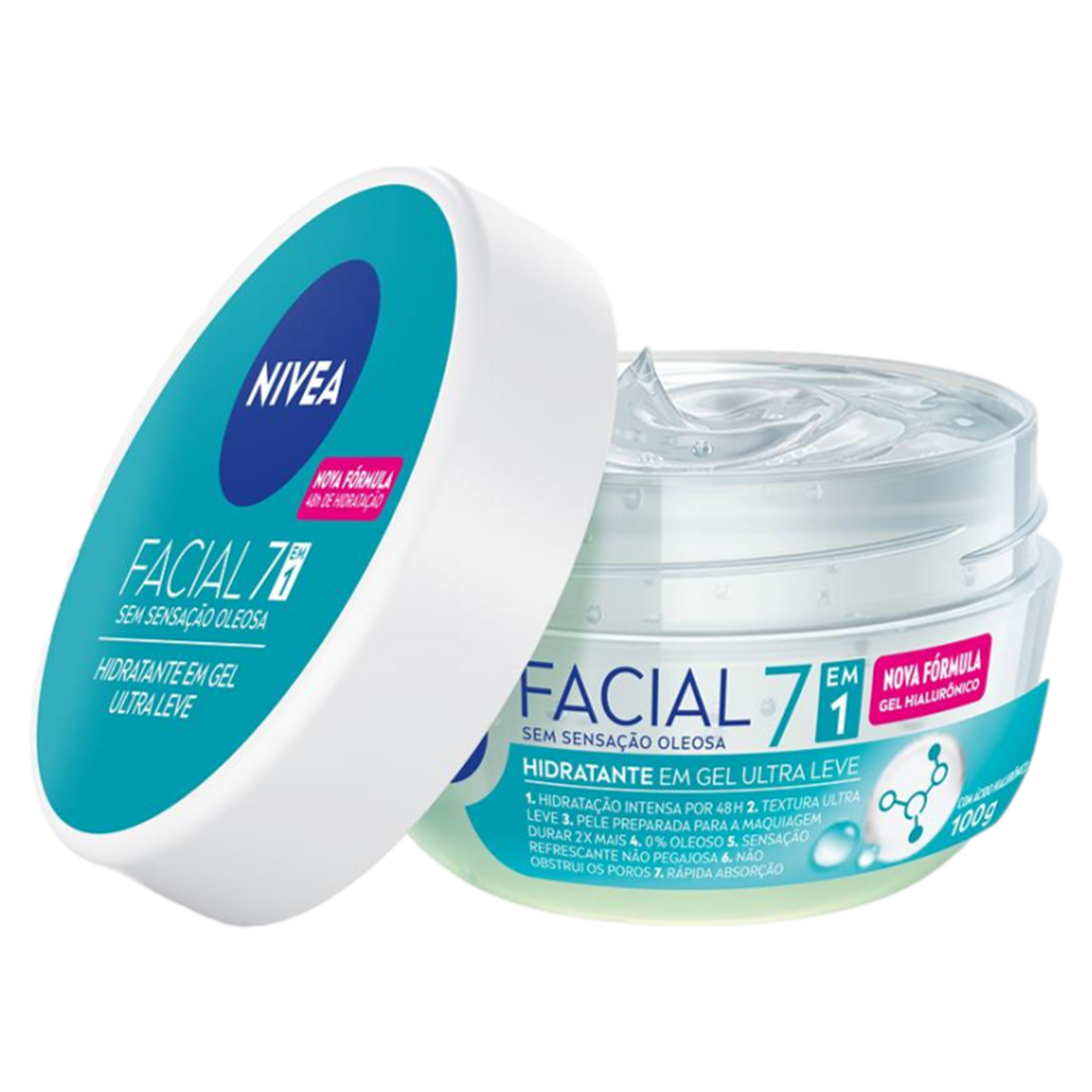 Hidratante Facial em Gel Nivea Pote 100g