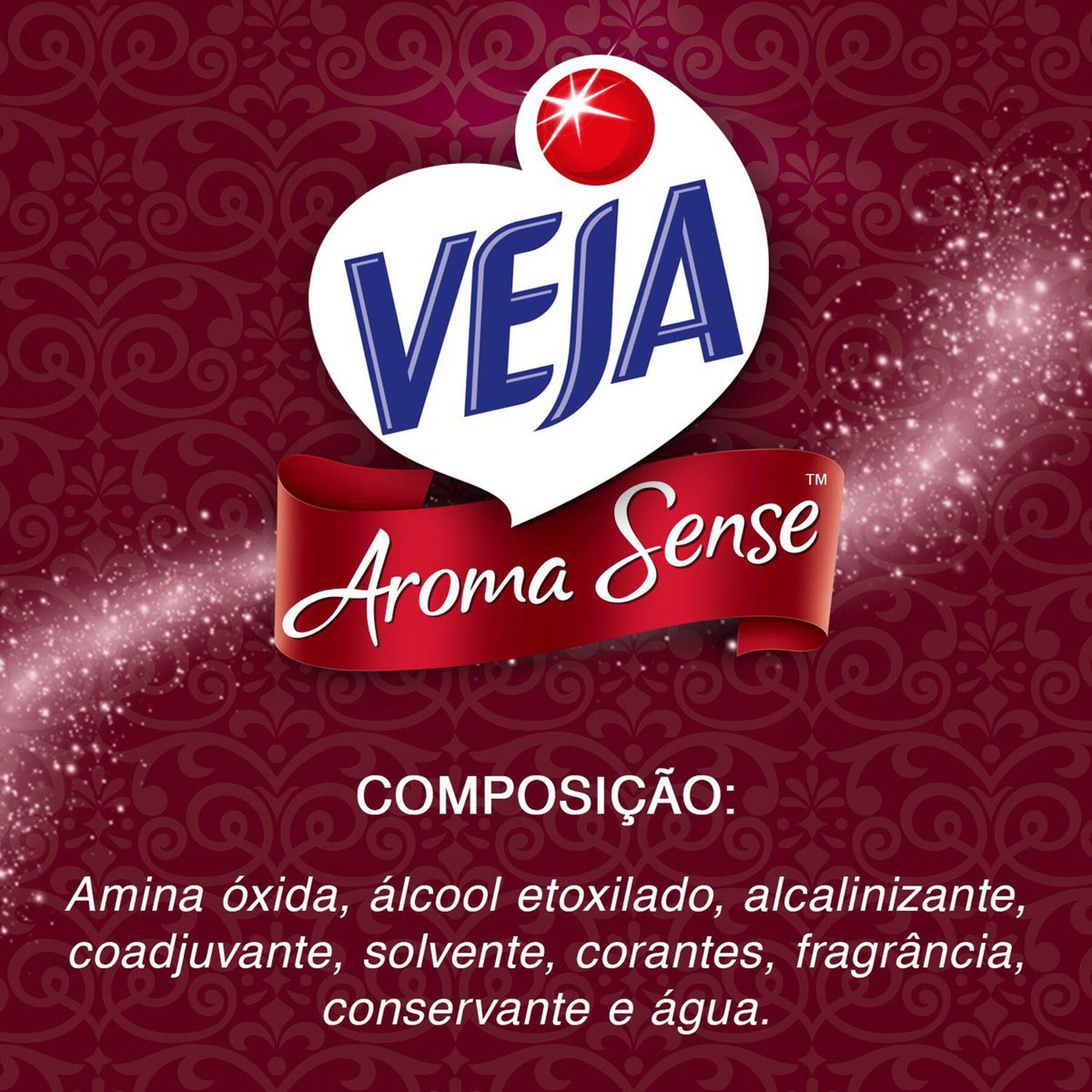 Limpador Perfumado Romance Veja Aroma Sense Frasco 1l