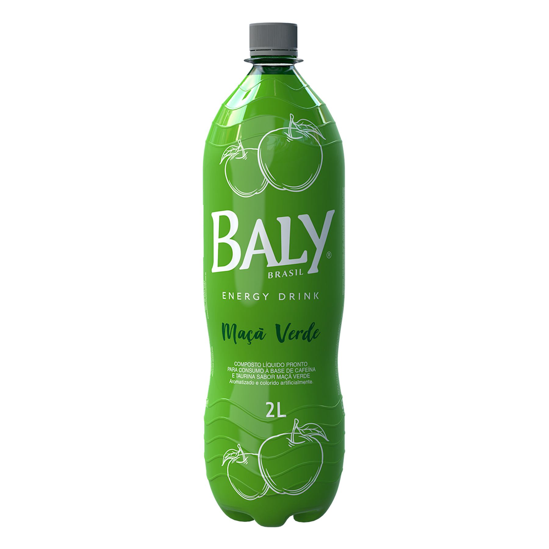Energético Maçã Verde Baly Brasil Garrafa 2l