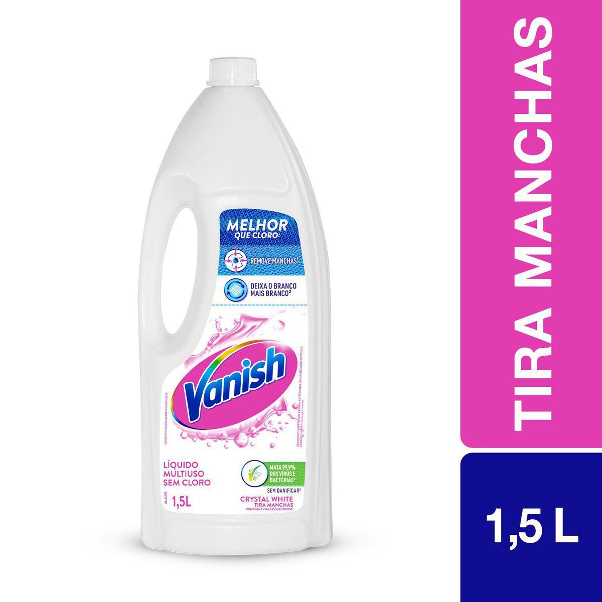 Tira-Manchas Gel Multiuso Vanish Crystal White Frasco 1,5l