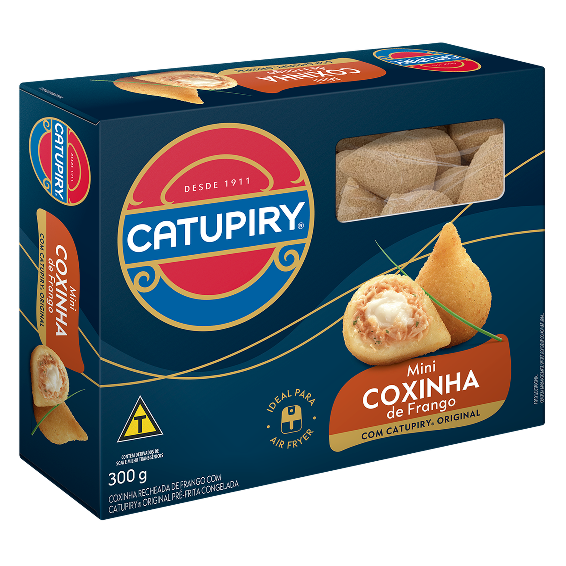Mini Coxinha Frango com Catupiry Congelada Catupiry Caixa 300g