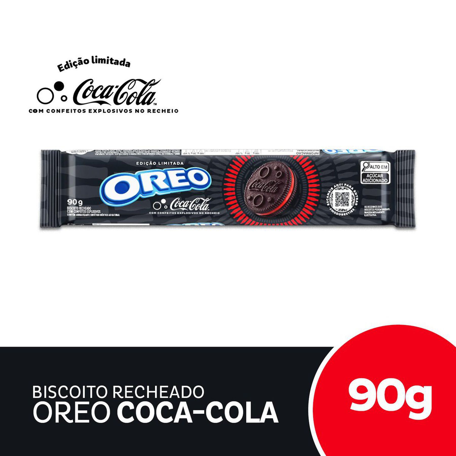 Biscoito Coca-Cola Oreo Pacote 90g
