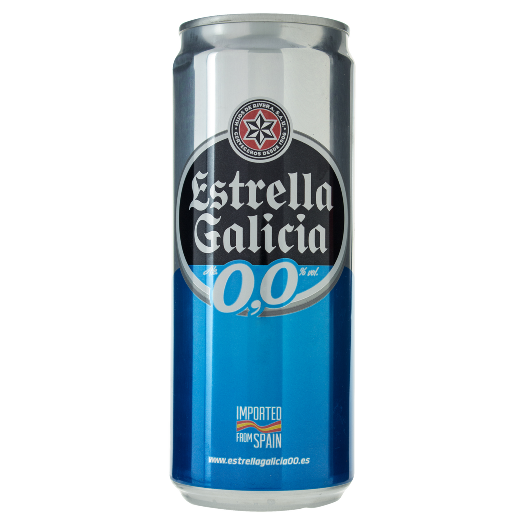 Cerveja Pilsen Zero Álcool Estrella Galicia Lata 330ml