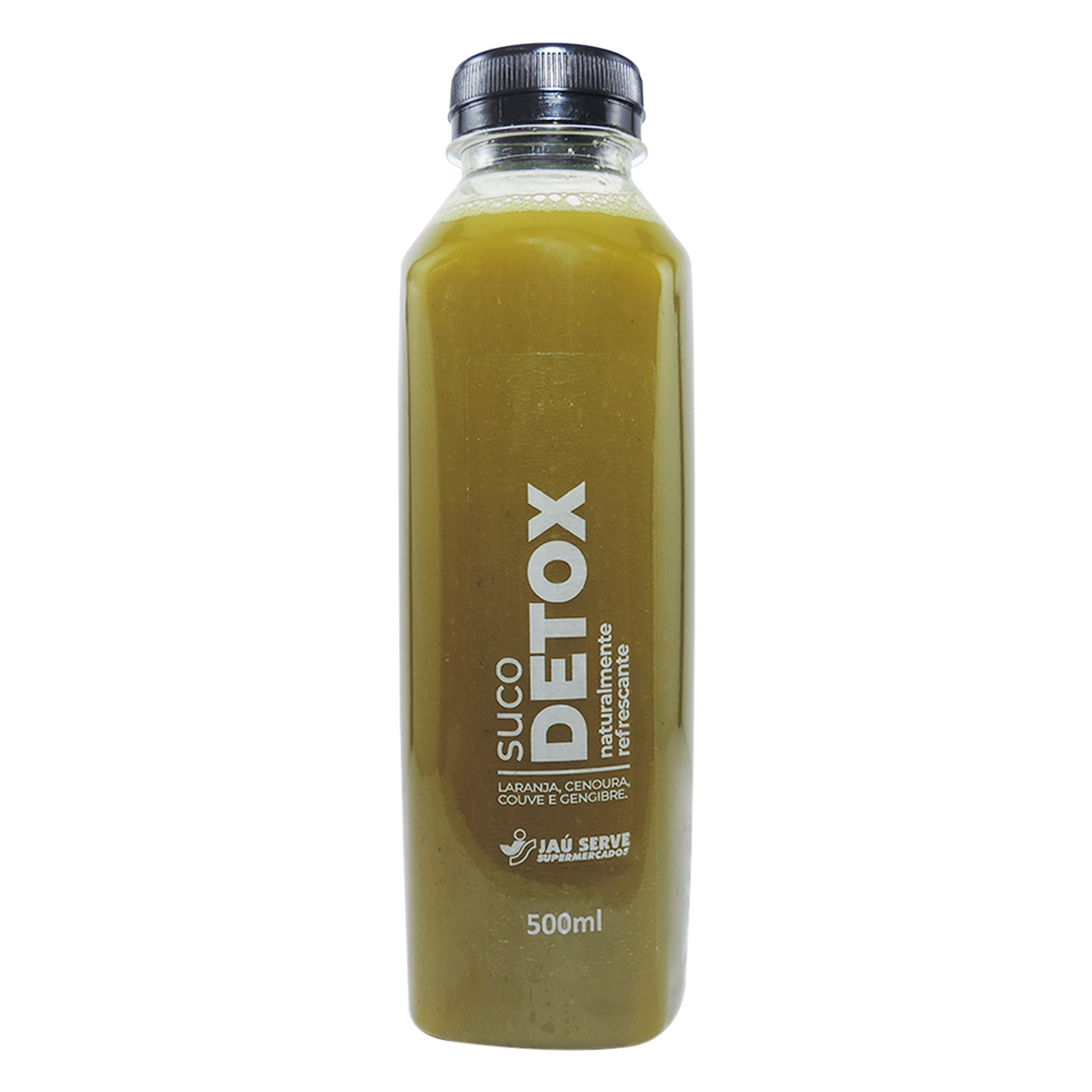 Suco Detox Laranja, Cenoura, Couve e Gengibre Garrafa 500ml