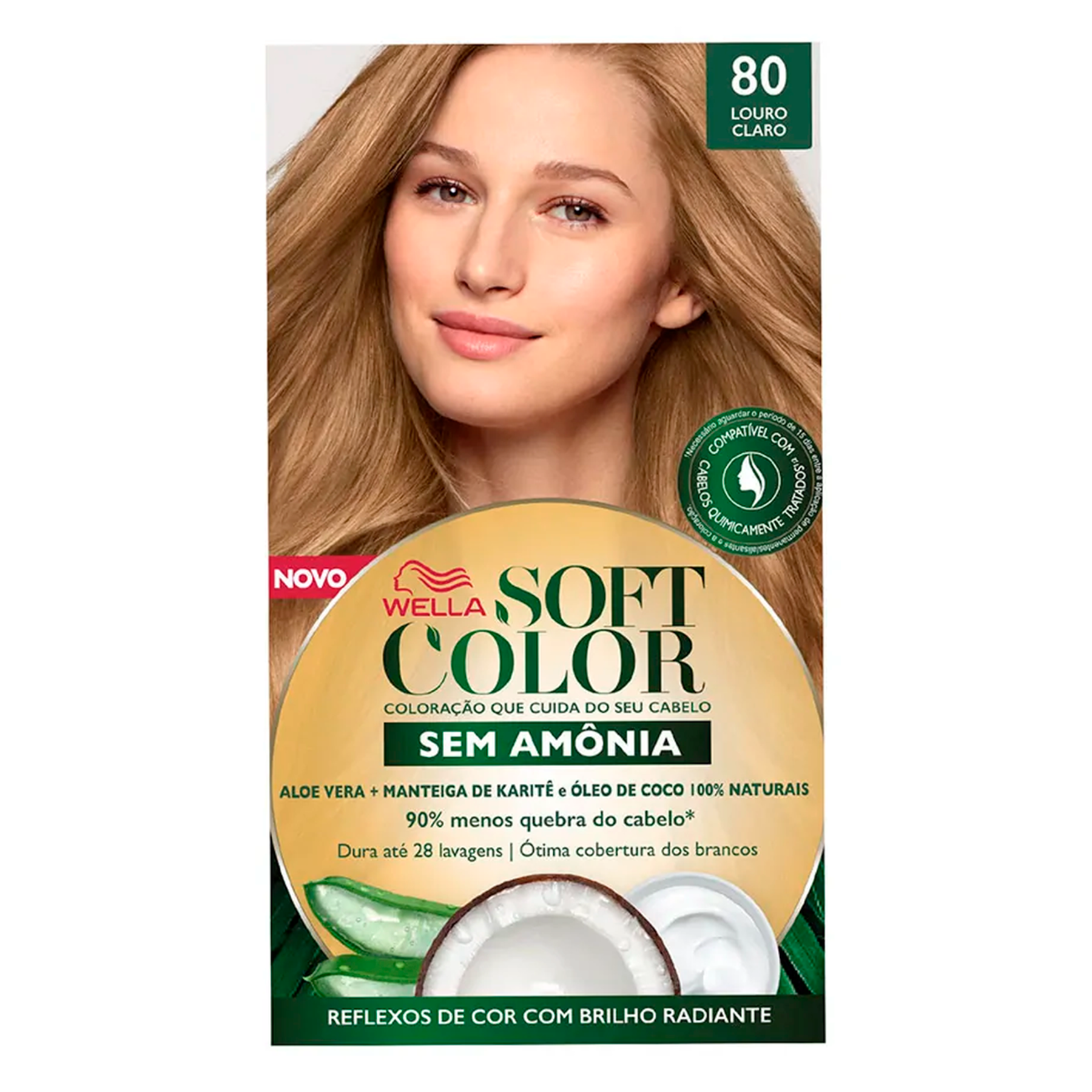 Tintura para Cabelo Louro Claro 80 Soft Color