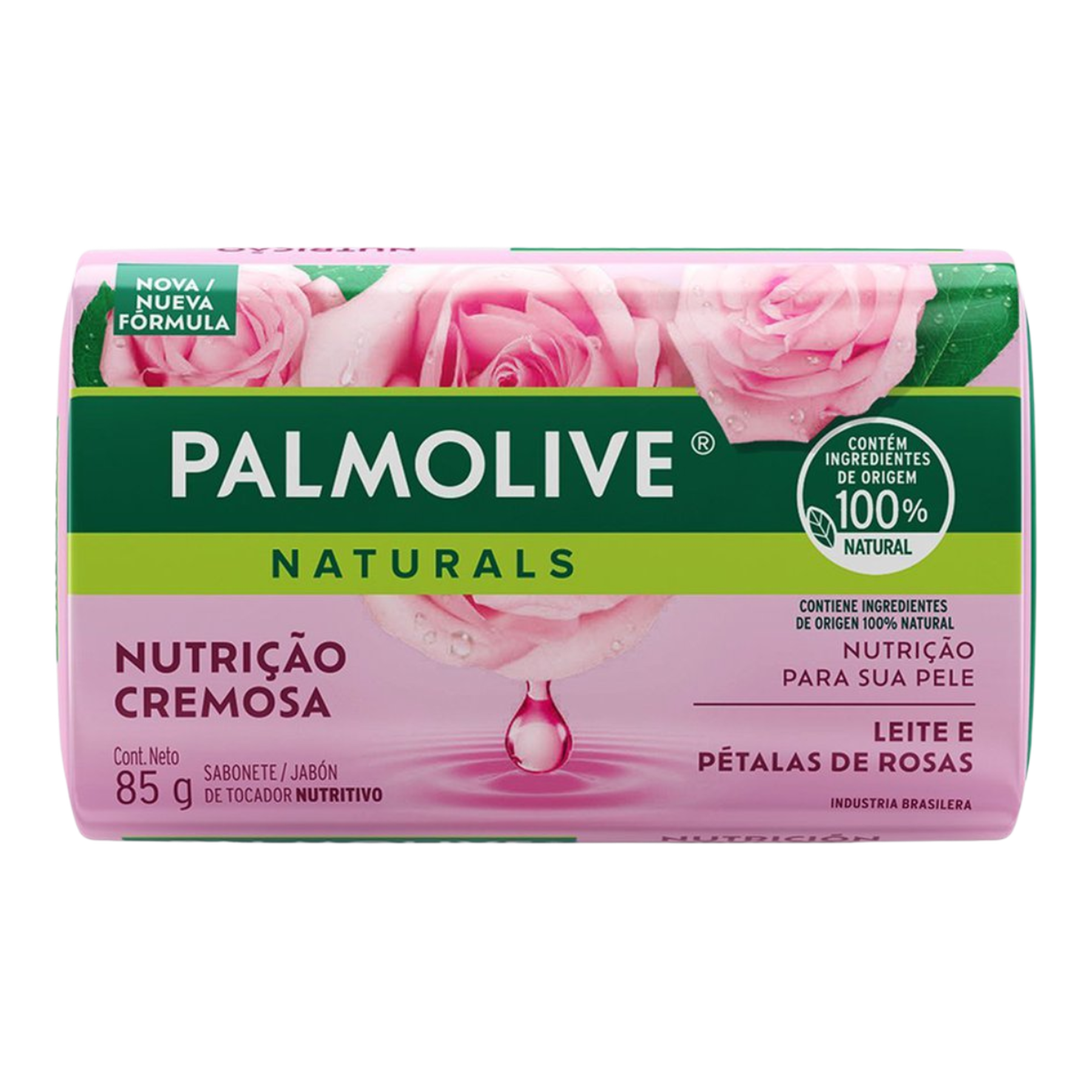 Sabonete Barra Palmolive Naturals Nutri&ccedil;&atilde;o Cremosa Envolt&oacute;rio 85g