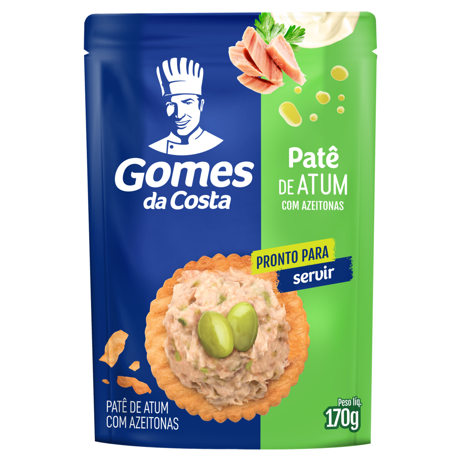 Patê de Atum com Azeitonas Gomes da Costa Sachê 170g