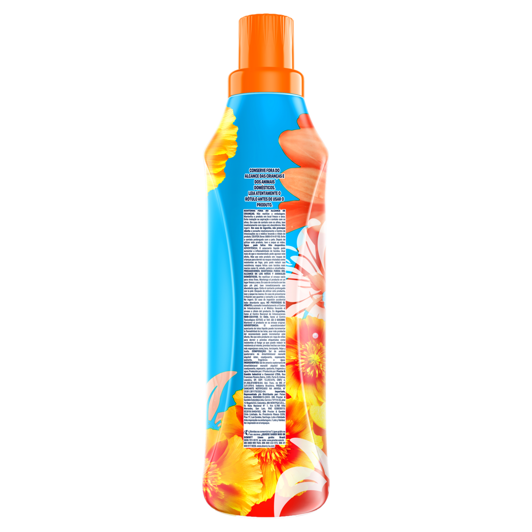 Amaciante de Roupa Concentrado Verão Tropical Downy Frasco 1,5l