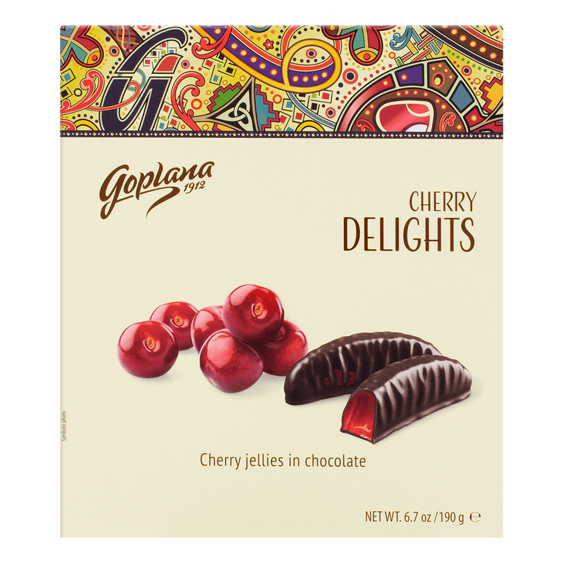 Bombom Cherry Delights Goplana Caixa 190g