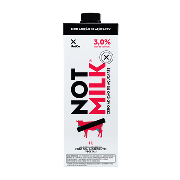 Bebida Vegetal Zero Adição de Açúcares Not Milk NotCo Caixa 1l