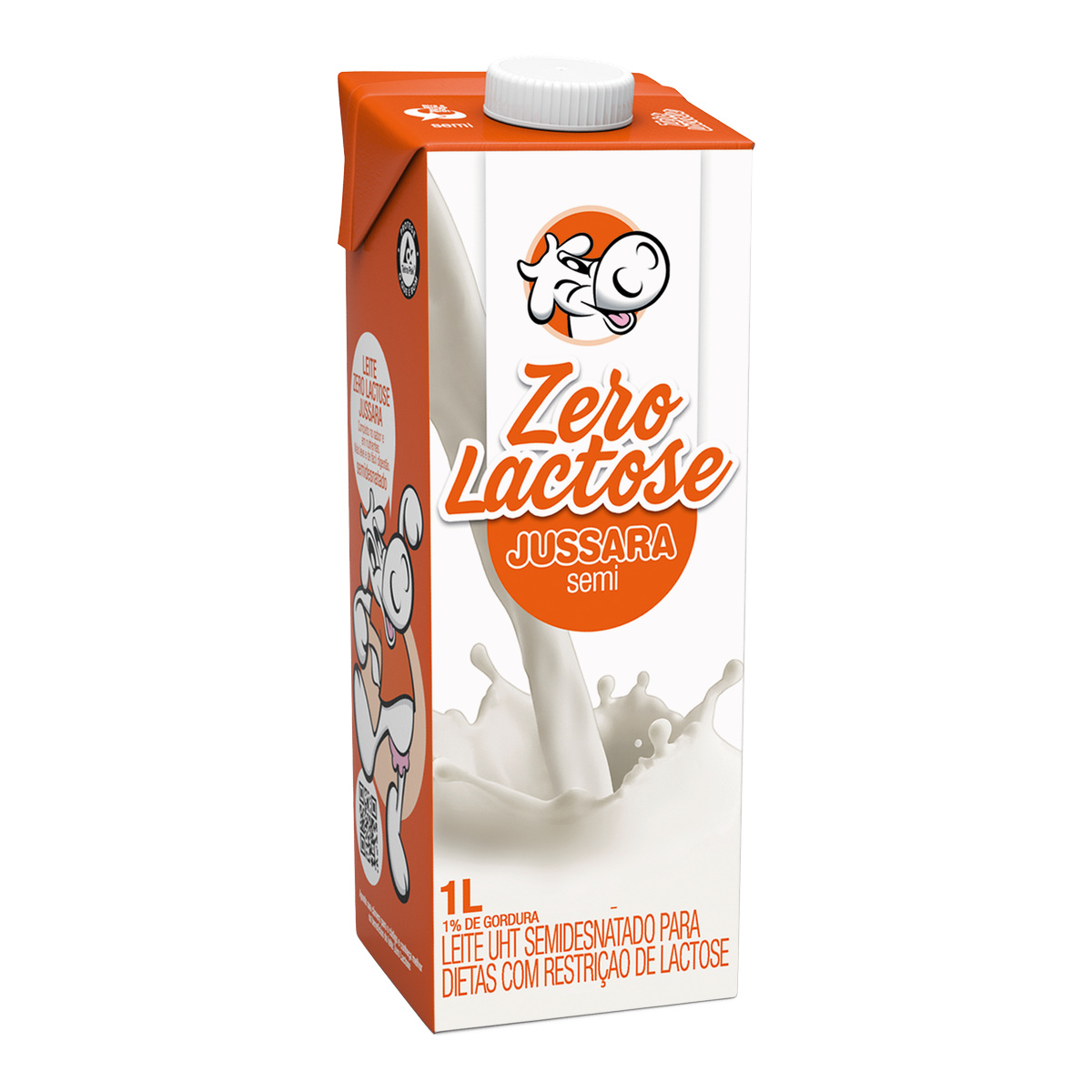 Leite Semidesnatado Zero Lactose Jussara Caixa 1l