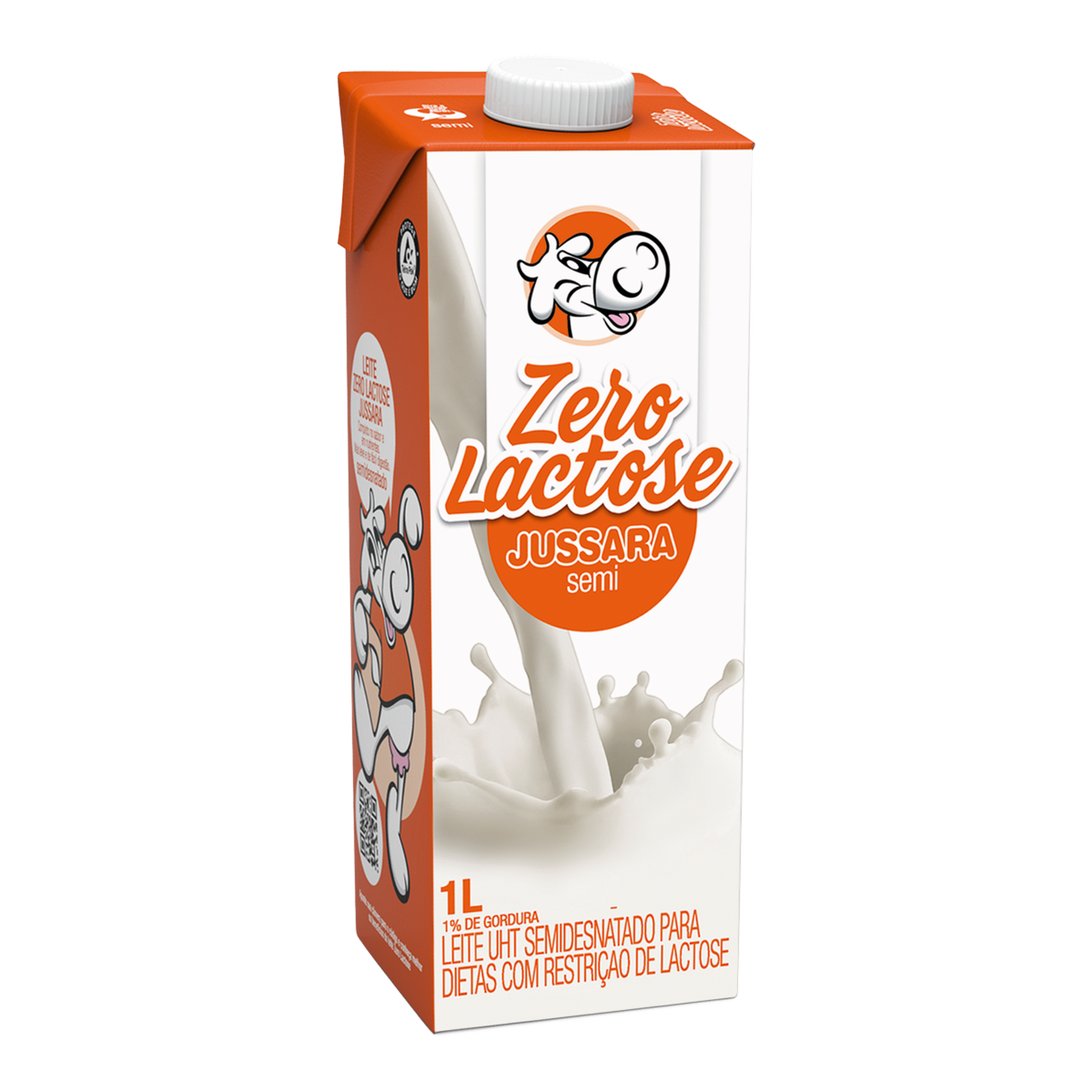Leite Semidesnatado Zero Lactose Jussara Caixa 1l